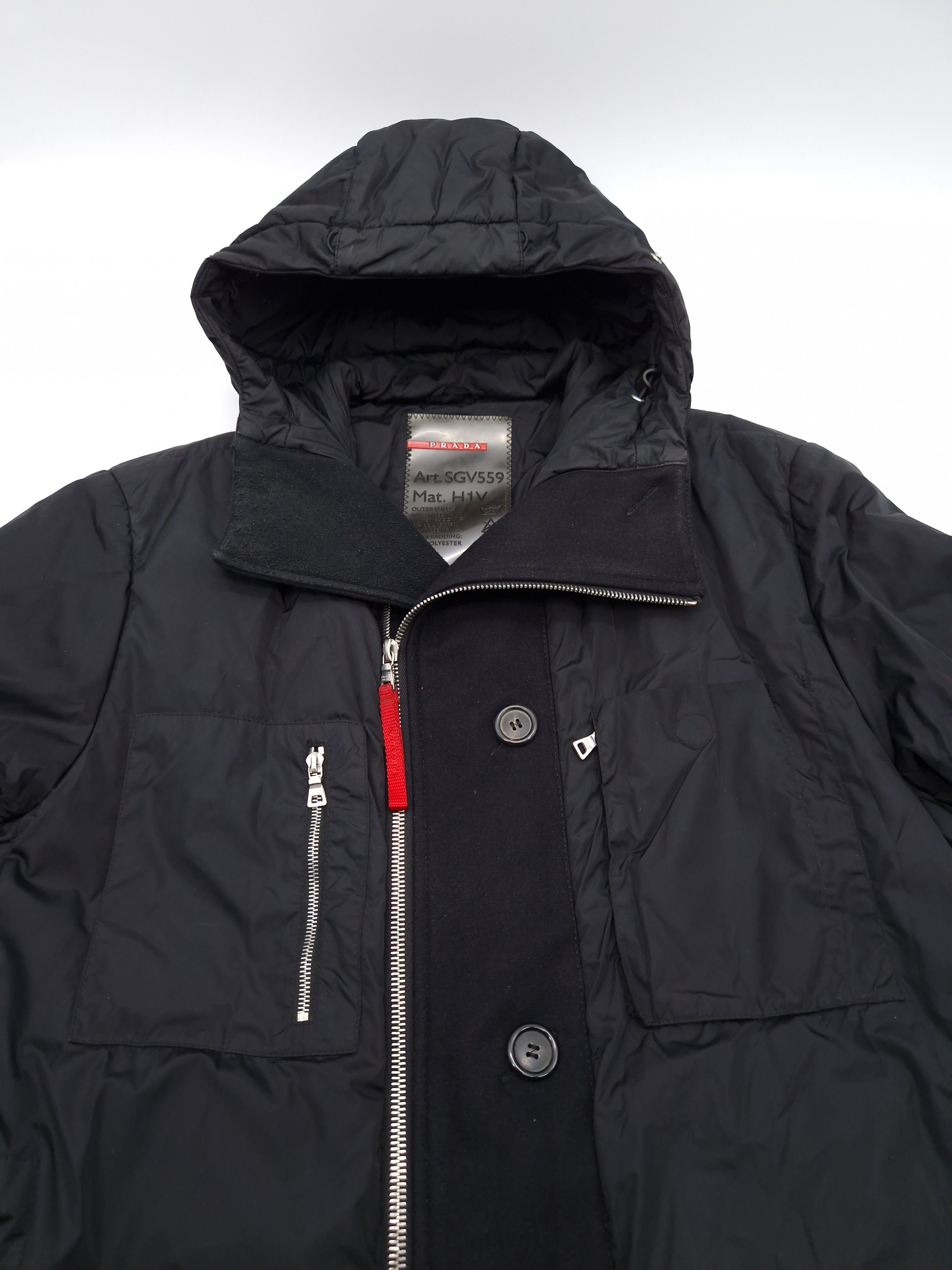 Prada Military Padded Coat Size US L / EU 52-54 / 3 - 13 Thumbnail