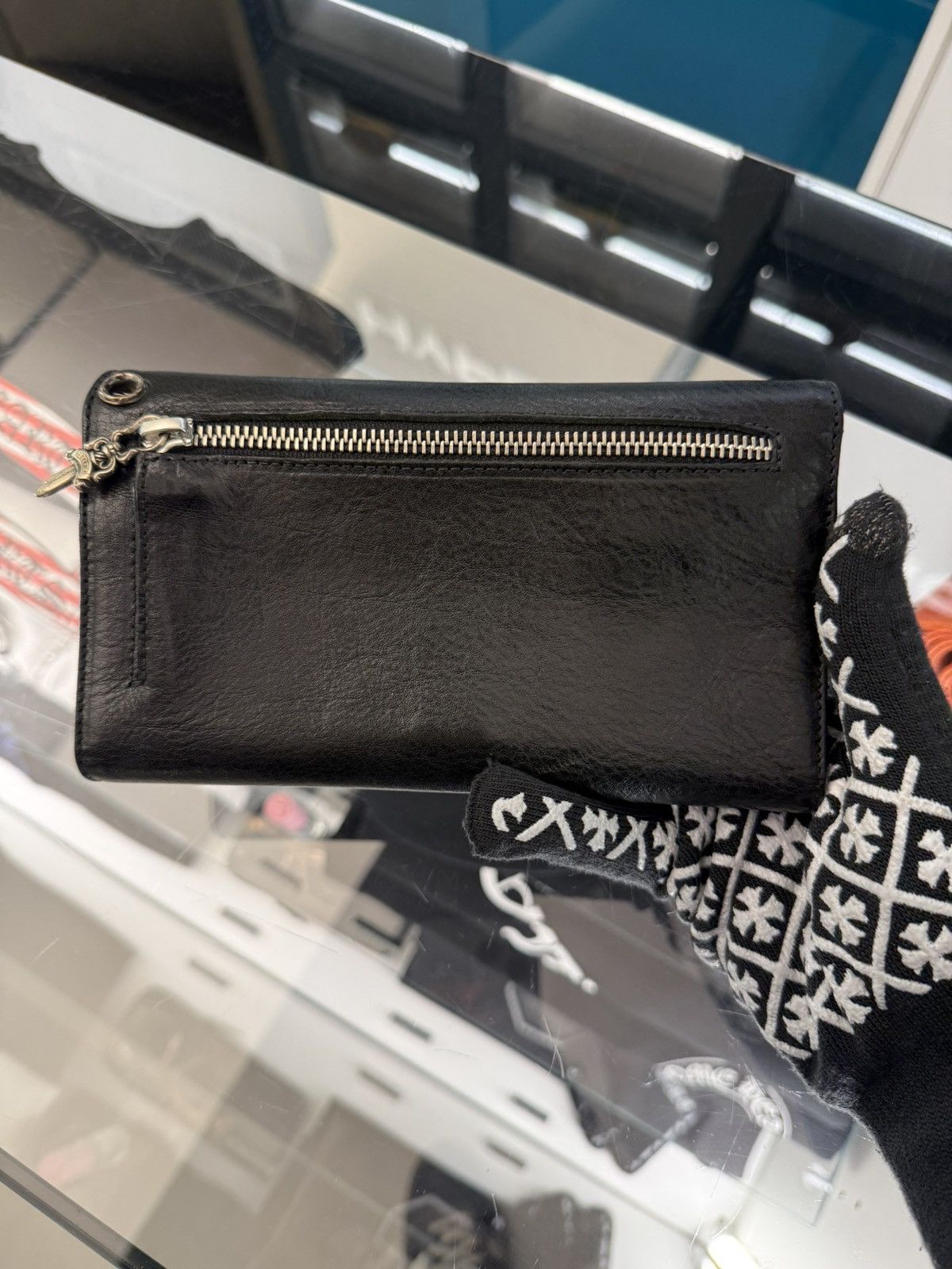 Chrome Hearts Chrome Hearts Leather Wallet Black Size ONE SIZE - 2 Thumbnail