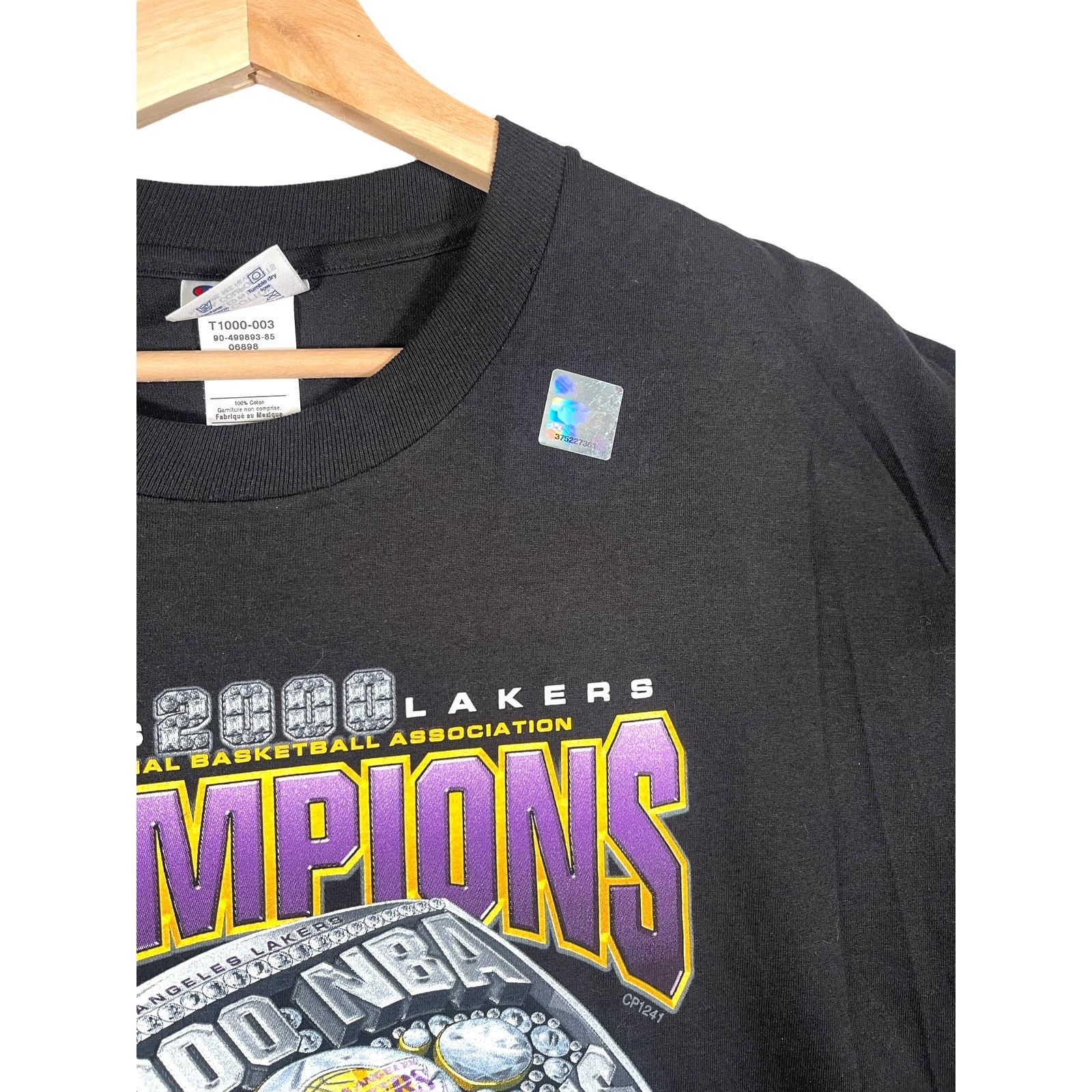 Champion × NBA × Vintage Vintage 2000 Los Angeles Lakers Championship Rings Tee Size US L / EU 52-54 / 3 - 6 Thumbnail