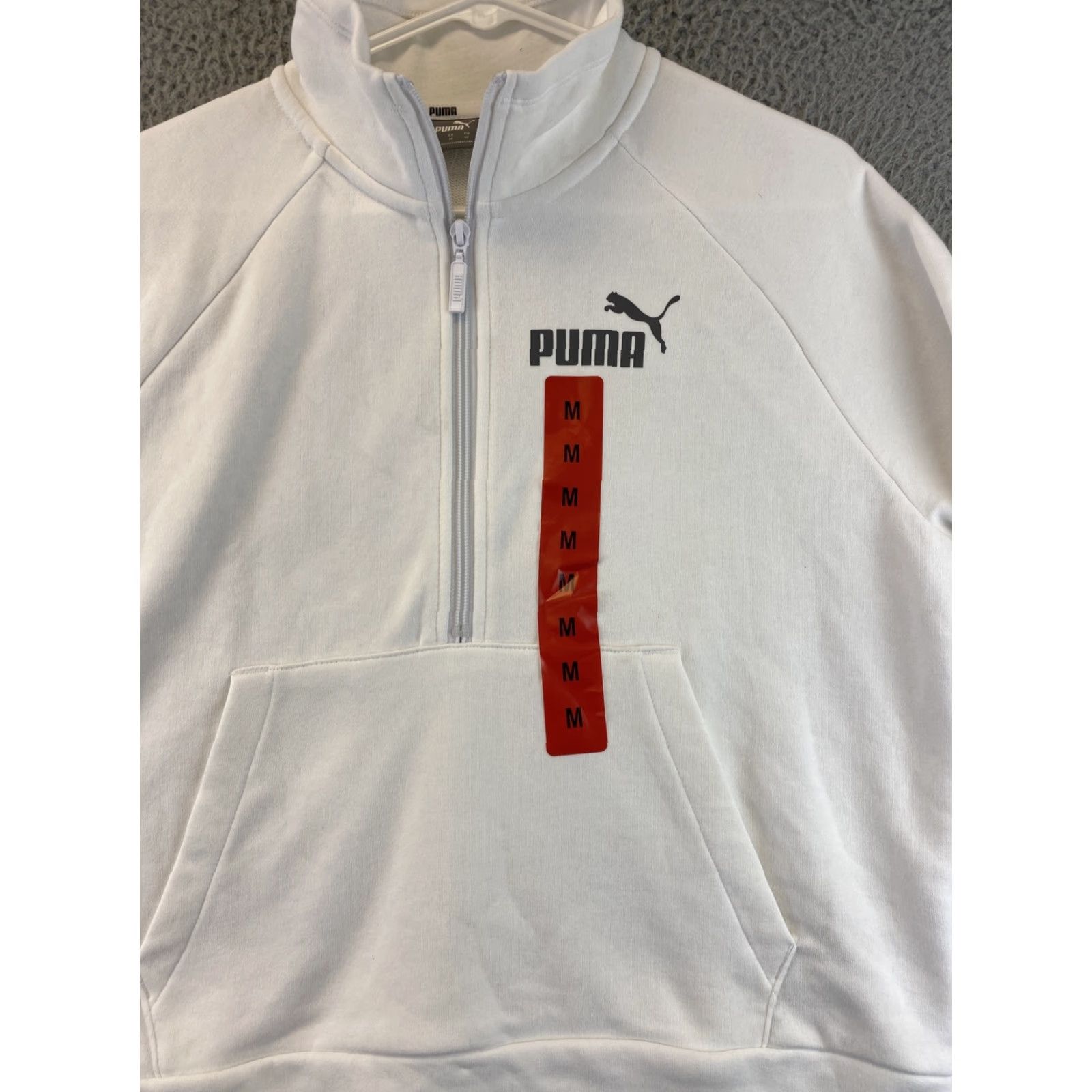 Puma NEW Puma Modern Sport Cropped Hoodie Women’s M White Activewear Size M / US 6-8 / IT 42-44 - 3 Thumbnail