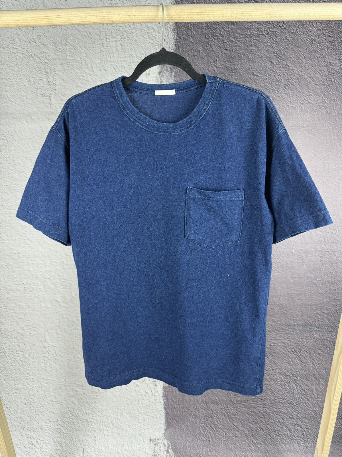 GU × Japanese Brand GU basic blue pocket tee shirt Size US S / EU 44-46 / 1 - 2 Thumbnail