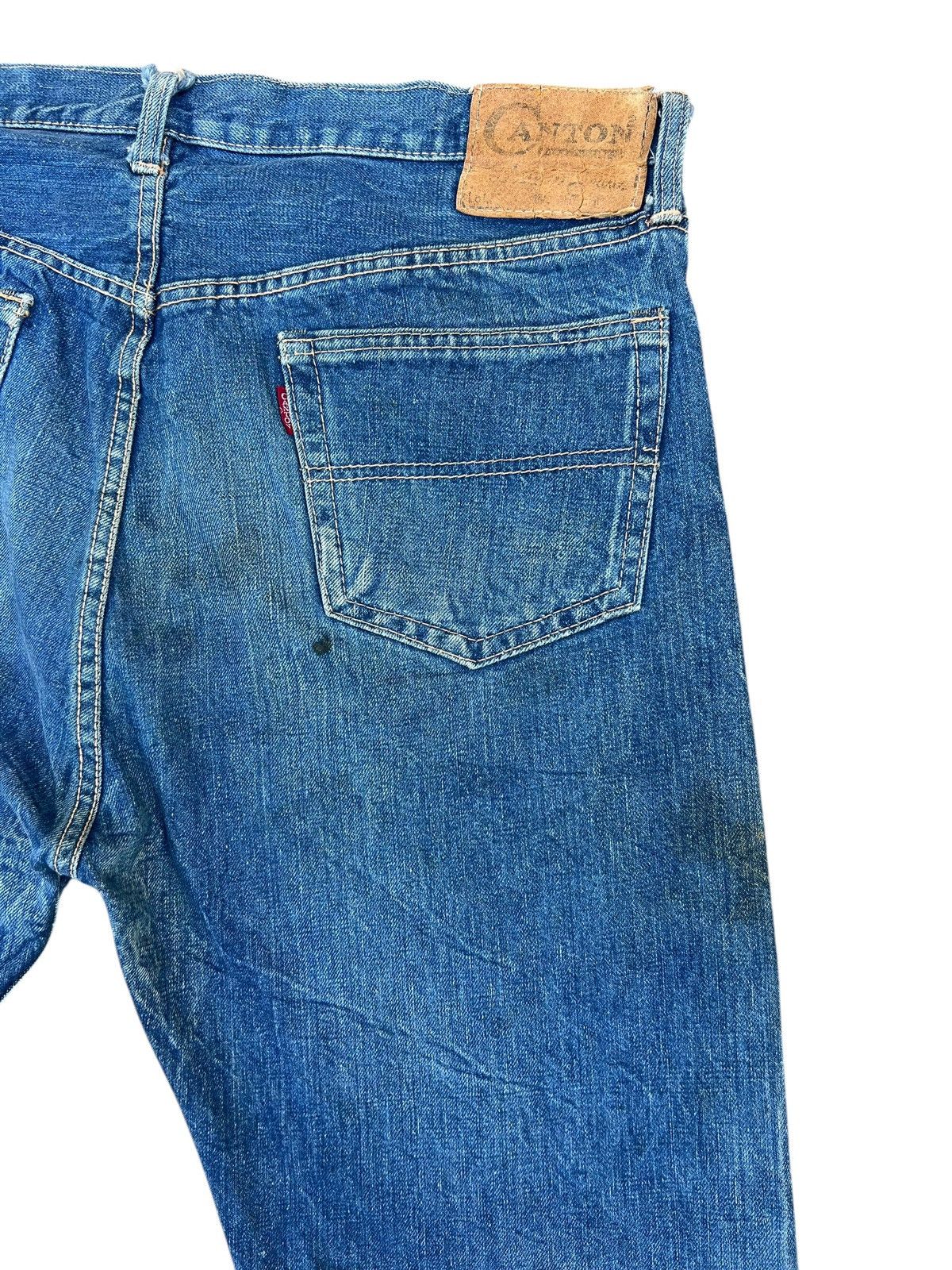 Vintage RARE! Vintage 60s Canton Fade Dirty Denim Selvedge Jeans Size US 36 / EU 52 - 18 Thumbnail