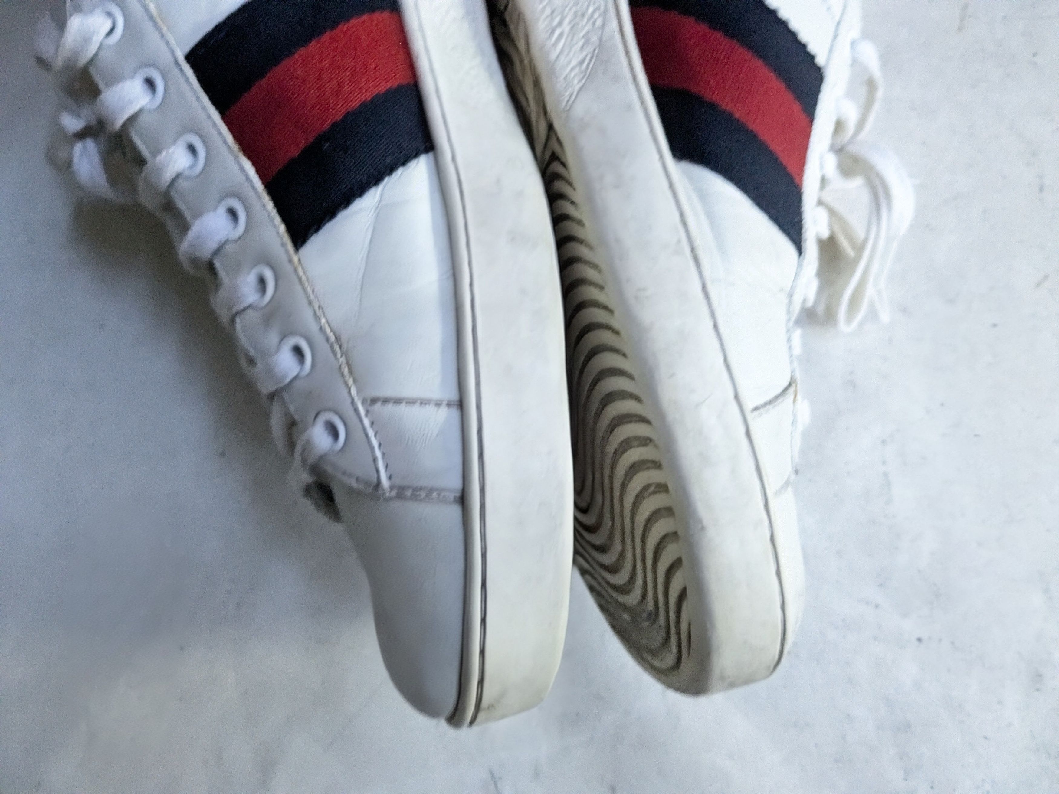 Gucci Gucci Ace Sneakers White Low Tops 9.5 Leather Size US 9.5 / EU 42-43 - 12 Thumbnail