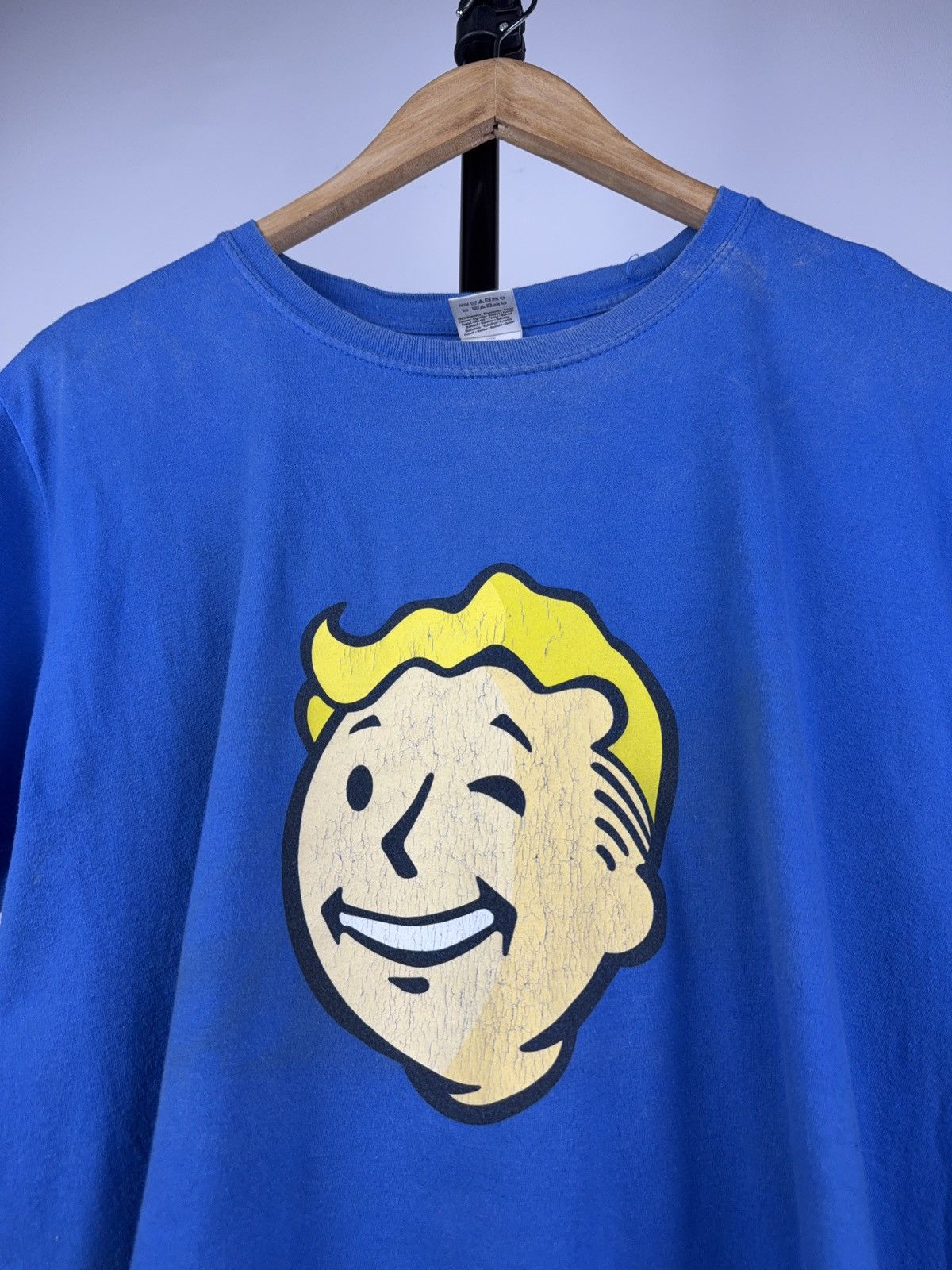 Playstation × The Game × Vintage Vintage 2000s Fallout 4 PROMO Logo Gaming Faded T Shirt Size US L / EU 52-54 / 3 - 3 Thumbnail