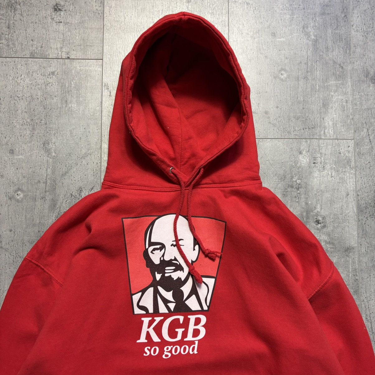 Vintage Vintage KGB KFC Parody Soviet Union CCCP Lenin Hoodie Size US XXL / EU 58 / 5 - 4 Thumbnail