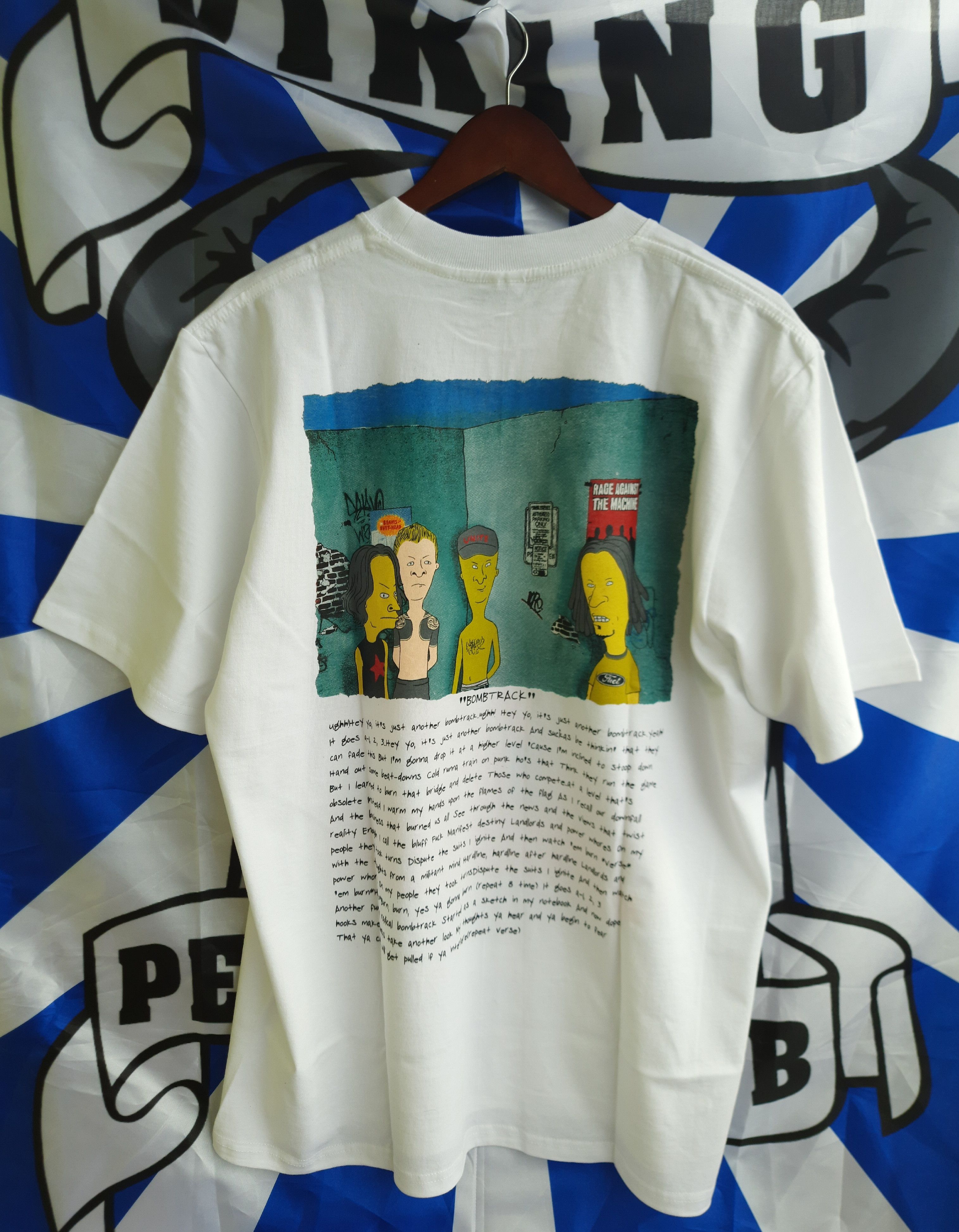 Band Tees Rage Against The Machine Beavis & Butthead Band T-Shirt Size US XL / EU 56 / 4 - 2 Thumbnail