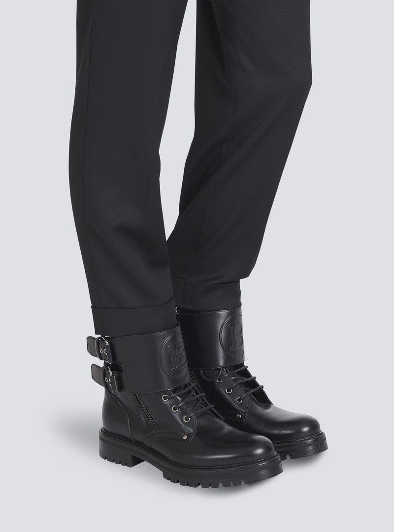 Balmain o1y0426 Ankle Boots in Black Size US 8 / EU 41 - 7 Thumbnail