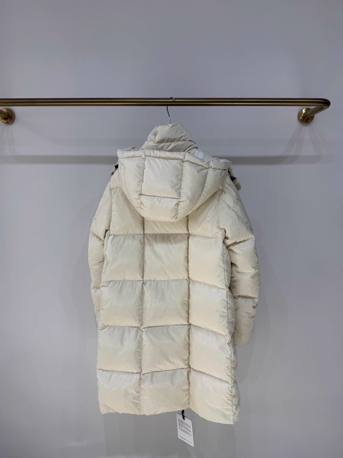 Moncler Moncler New White Chalk Long Down Coat Size S / US 4 / IT 40 - 5 Thumbnail