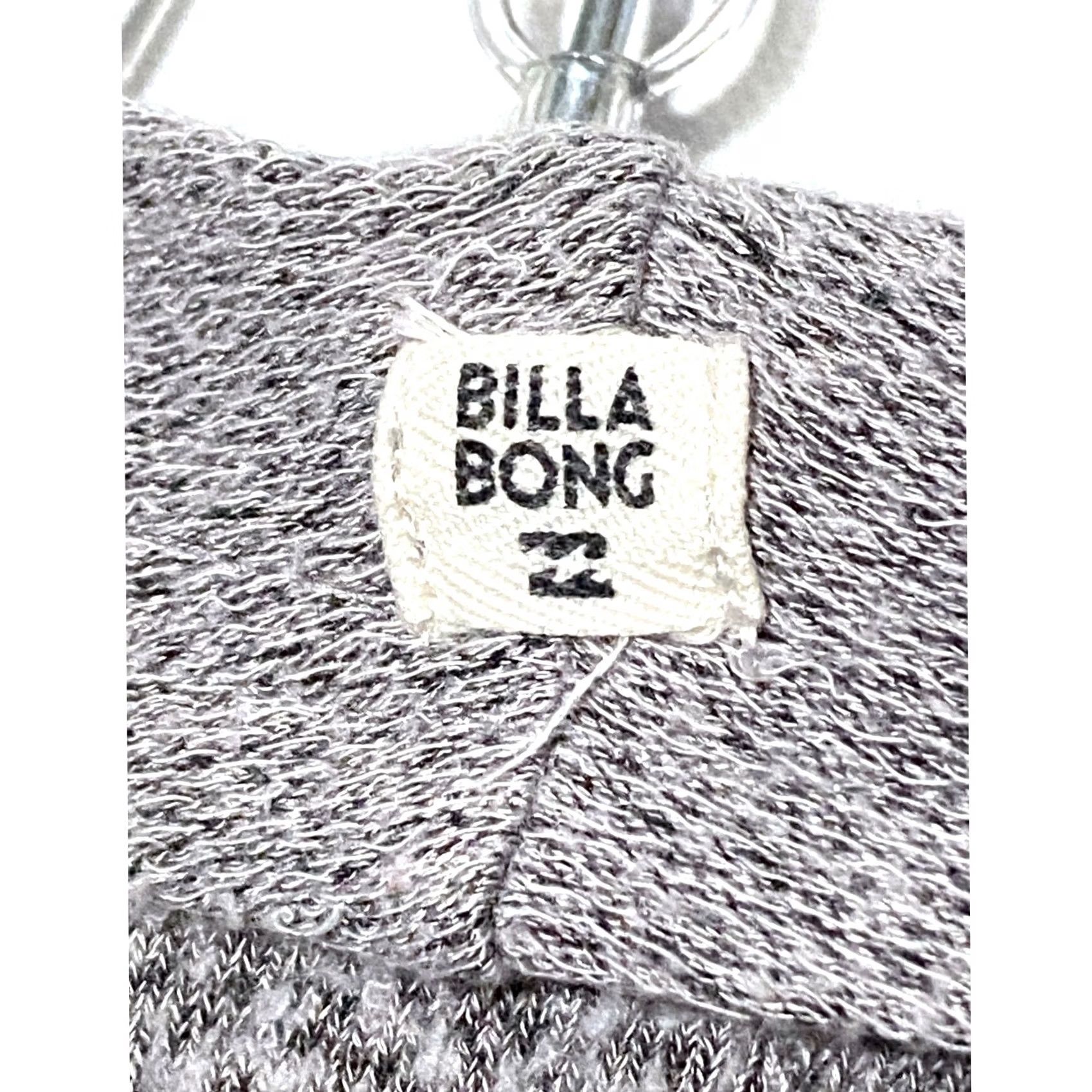 Billabong Billabong Cardigan Womens S Open Front Boho Chic Flowy Cozy Pockets Gray Knit Layered Size S / US 4 / IT 40 - 8 Thumbnail