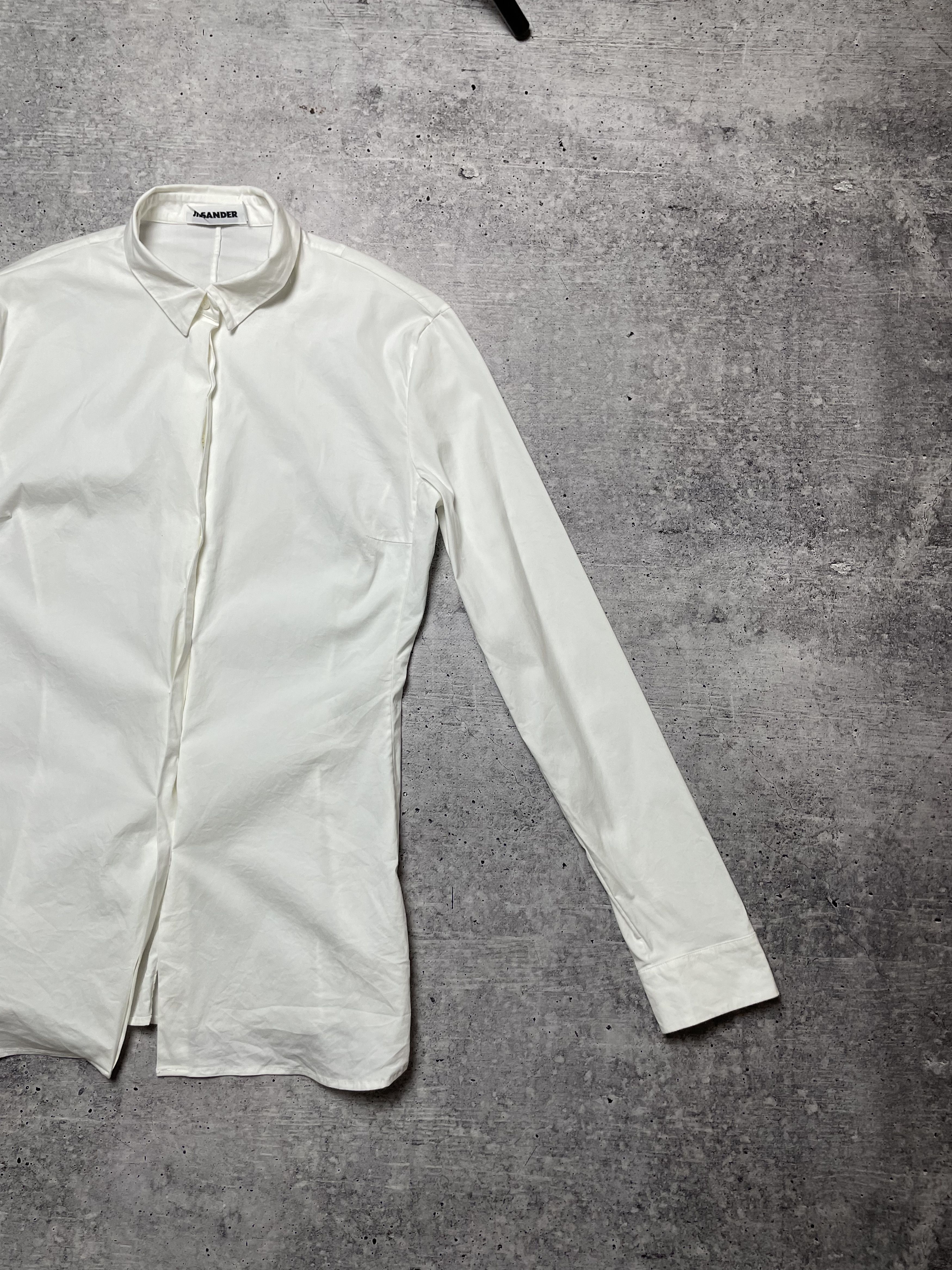 Jil Sander Jil Sander Tailored White Poplin Shirt Made In Italy Size XXS / US 00 / IT 34 - 3 Thumbnail