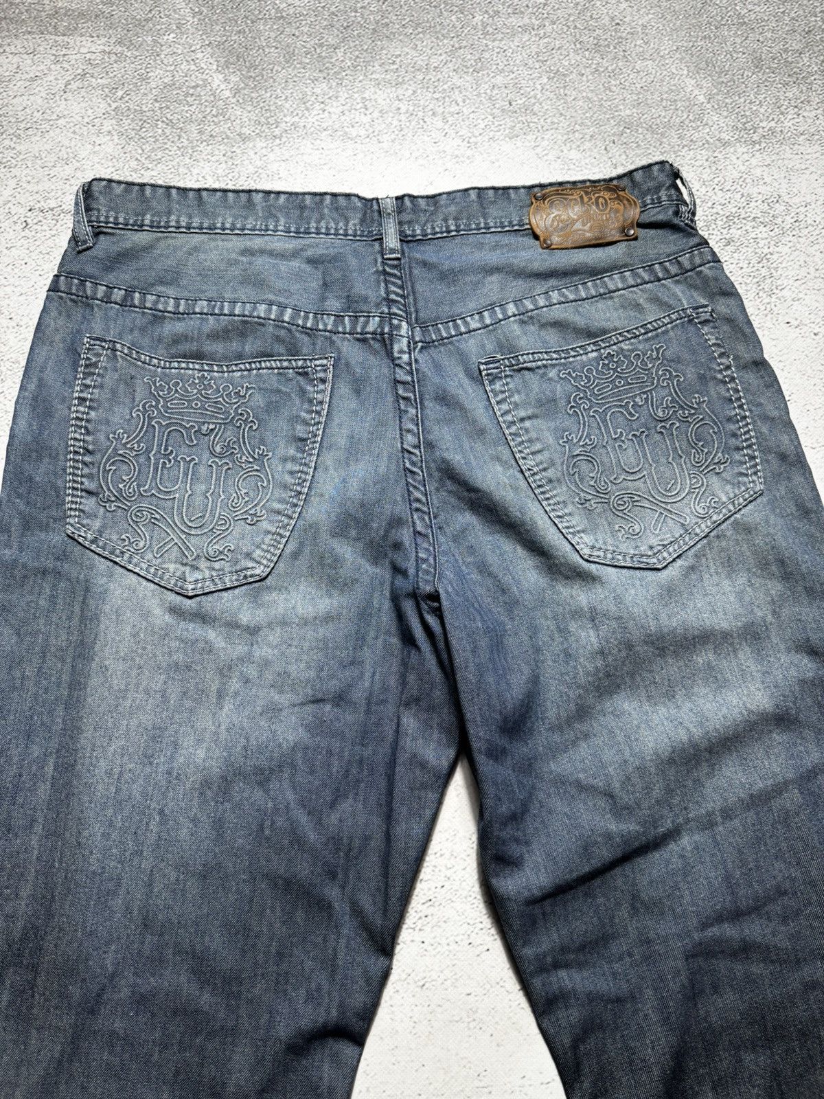 Ecko Unltd. vintage rap y2k ecko untld jeans big logo flared Size US 38 / EU 54 - 2 Thumbnail