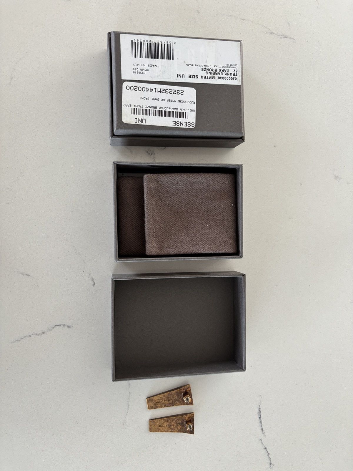 Rick Owens Trunk Earrings Size ONE SIZE - 4 Thumbnail