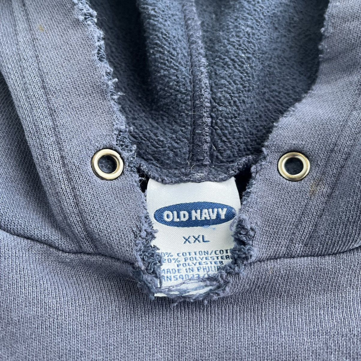 Old Navy × Russell Athletic × Vintage CRAZY thrashed and faded old navy hoodie skater baggy style Size US XXL / EU 58 / 5 - 3 Thumbnail