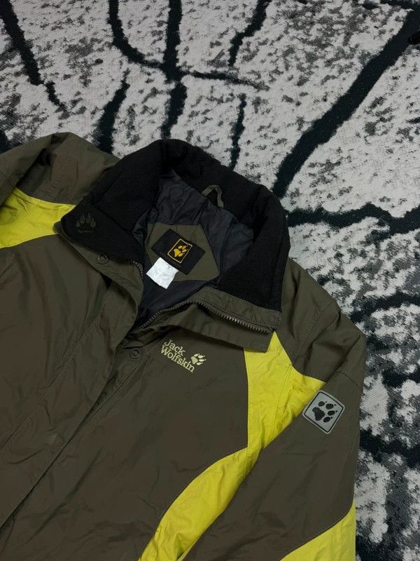 Jack Wolfskin insulated outdoor ski jacket green khaki xs logo Size XS / US 0-2 / IT 36-38 - 3 Thumbnail