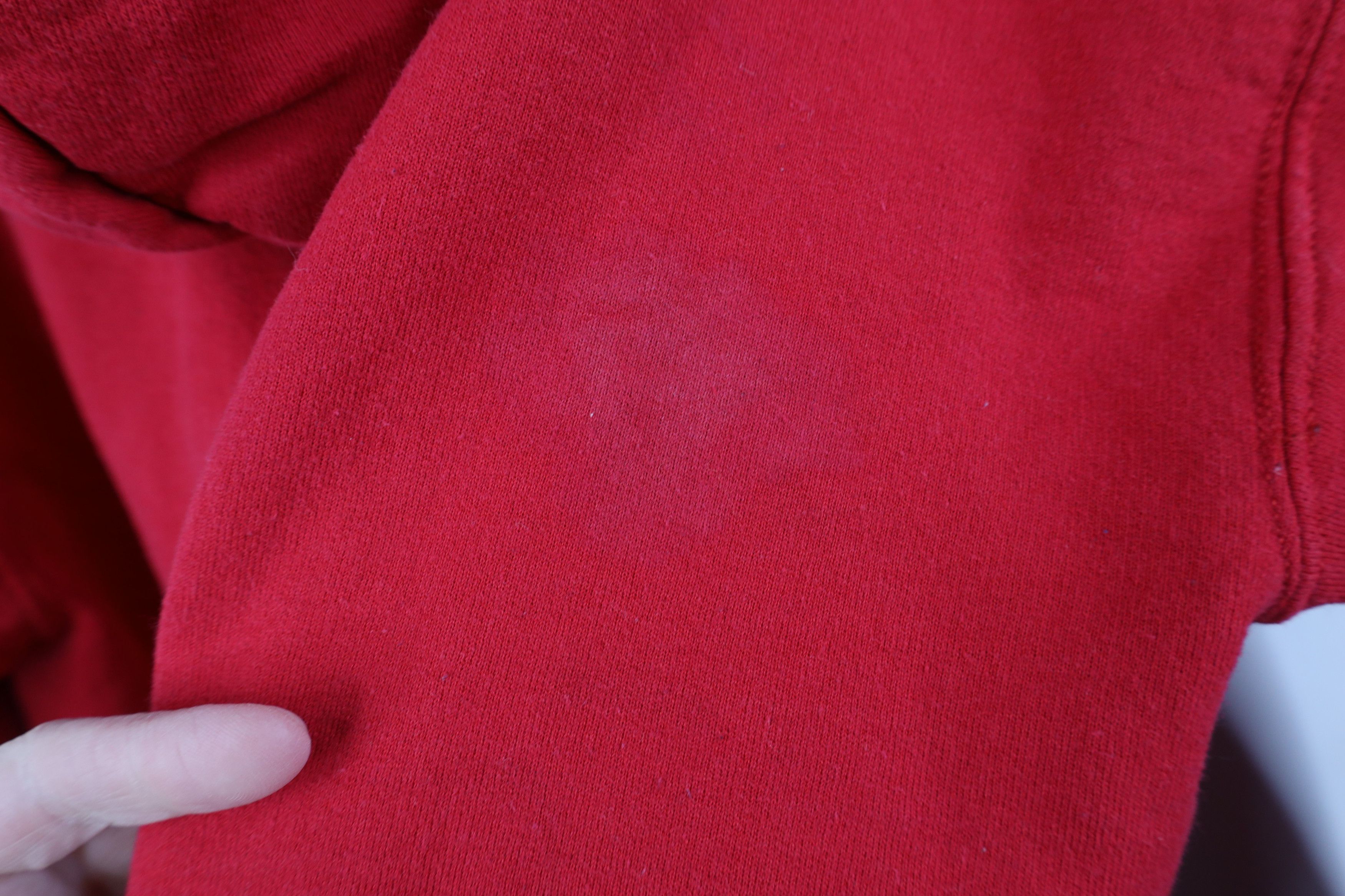Vintage Vintage 90s Y2K Streetwear Blank Hoodie Sweatshirt Red Size US S / EU 44-46 / 1 - 10 Thumbnail