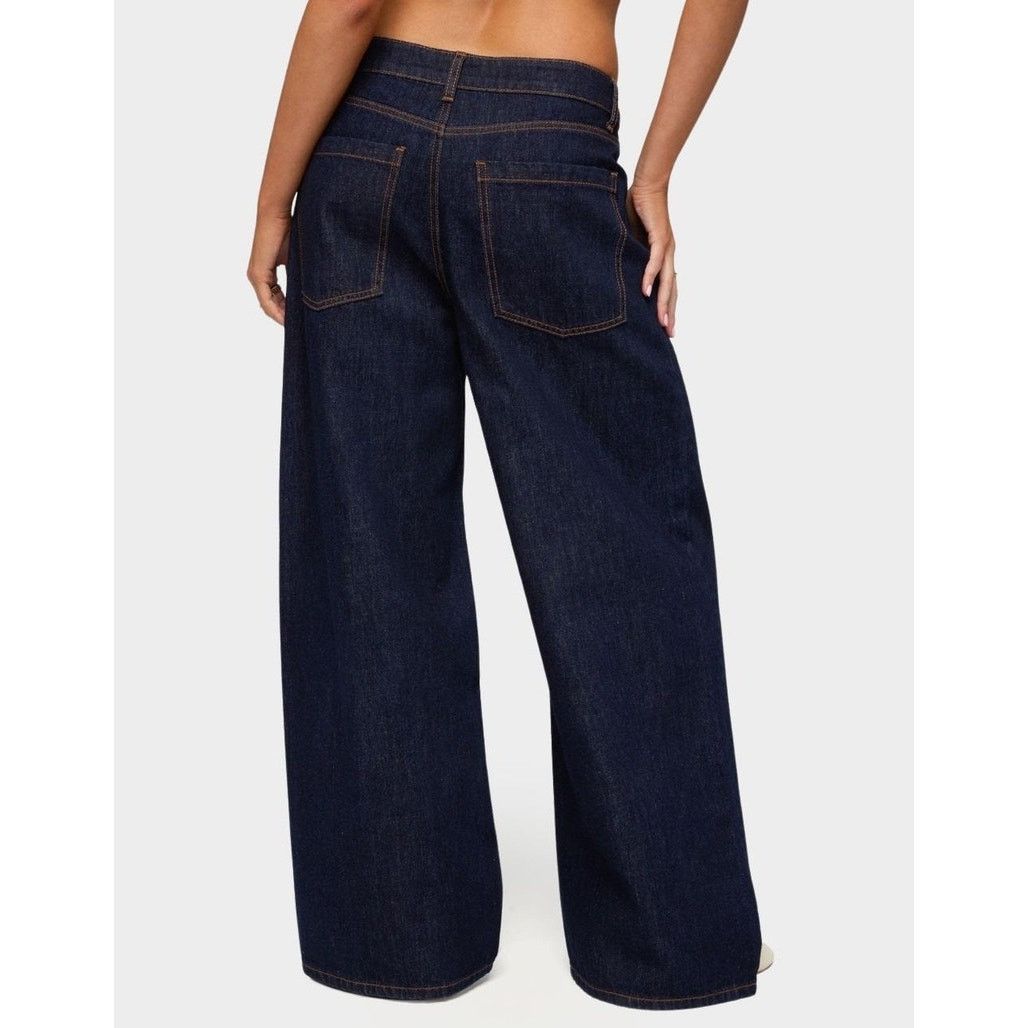 The Unbranded Brand Wild Fable Womens Low-Rise Baggy Jean 16/31 Inseam Dark Blue Size 31" - 2 Thumbnail