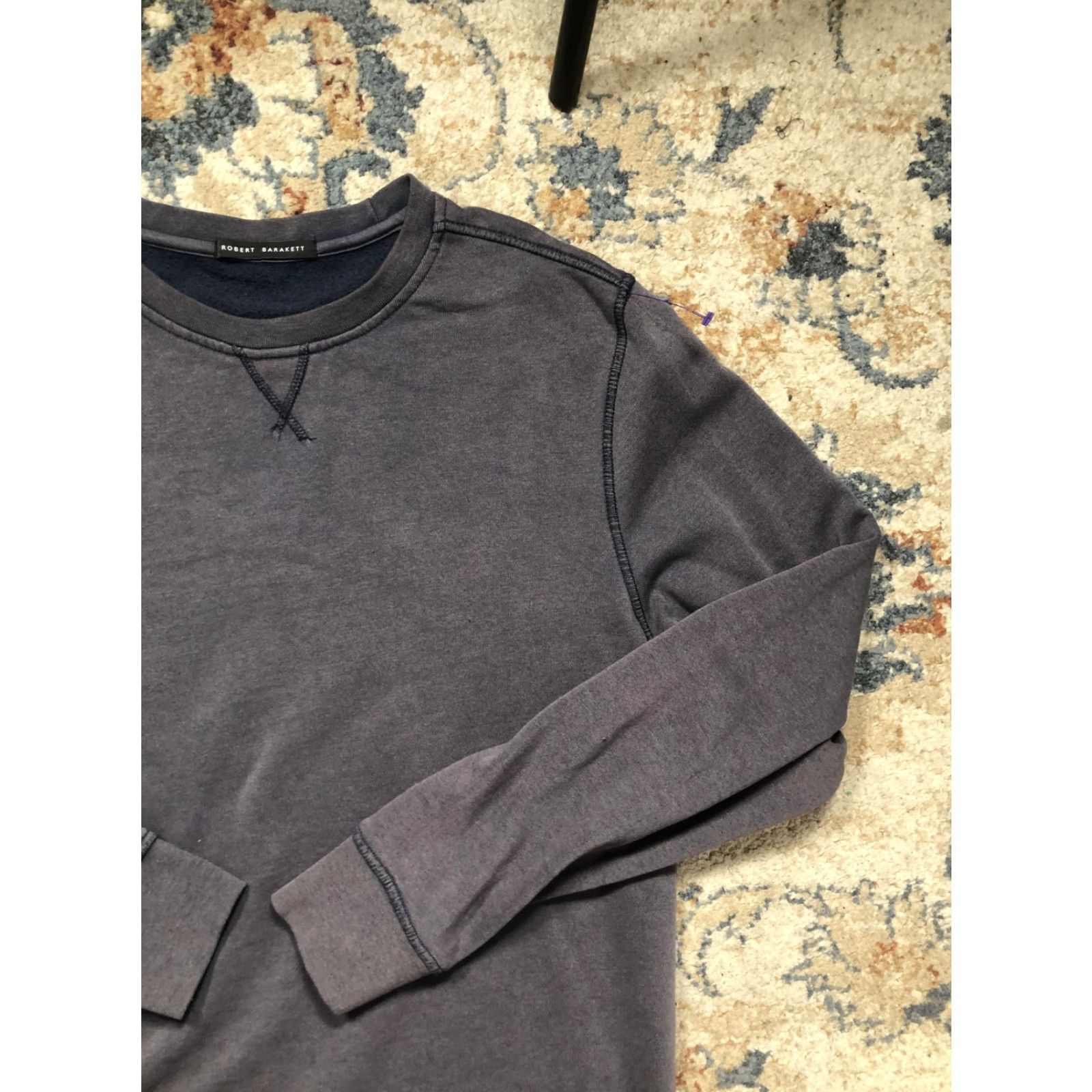 Vintage Robert Barakett Sweatshirt Mens Large Gray Fleece Crewneck Pullover Solid Size US L / EU 52-54 / 3 - 4 Thumbnail