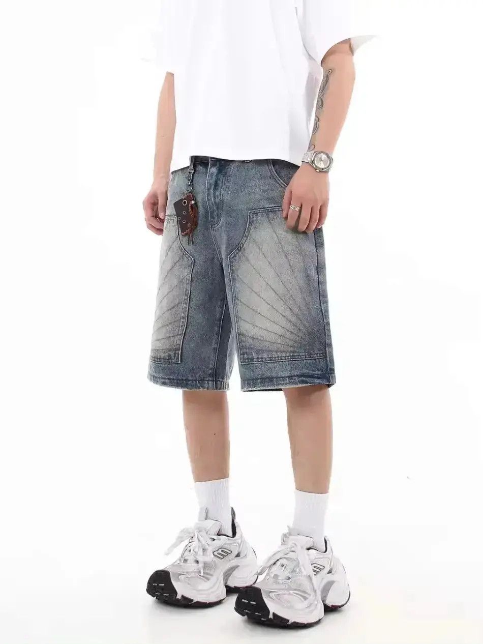 Japanese Brand Designer Distressed Style Street Jorts Shorts y2k Size US 32 / EU 48 - 6 Thumbnail
