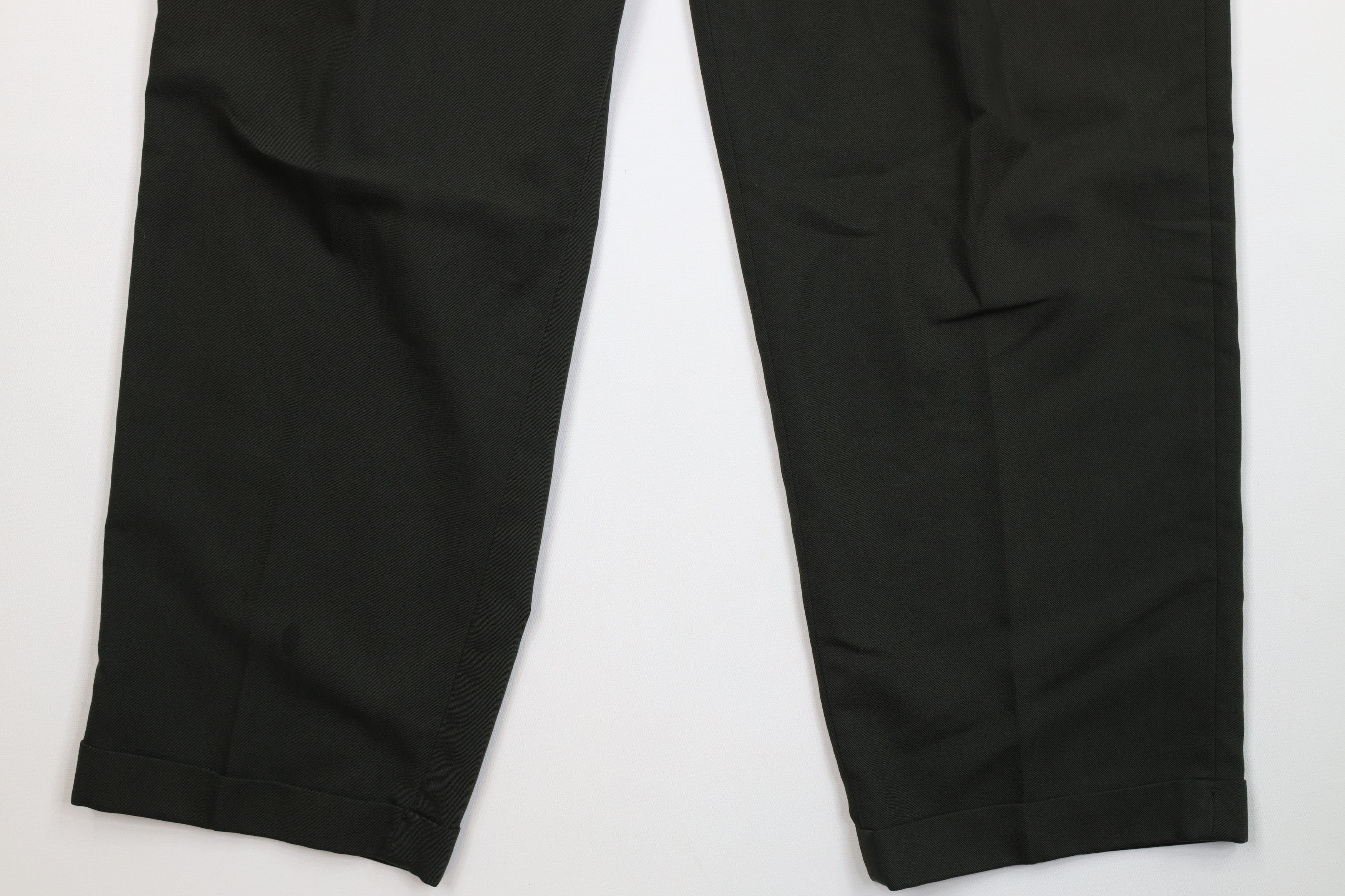 Vintage Vintage 90s Streetwear Pleated Wide Leg Chino Pants Green Size US 34 / EU 50 - 4 Thumbnail