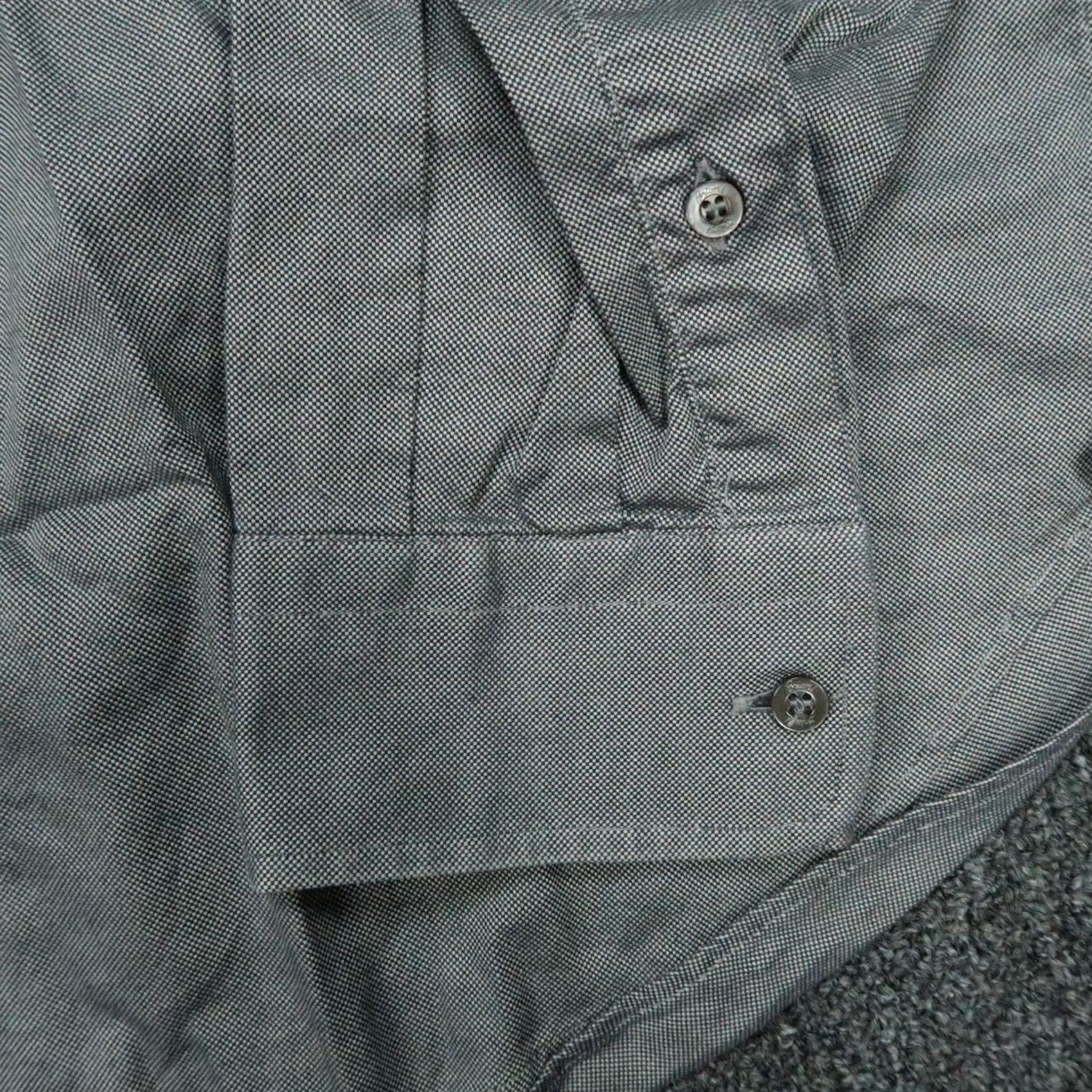 Brioni VINTAGE Brioni Shirt Mens 2XL Gray Long Sleeve Button-Up Italy Oxford Size US XXL / EU 58 / 5 - 6 Thumbnail