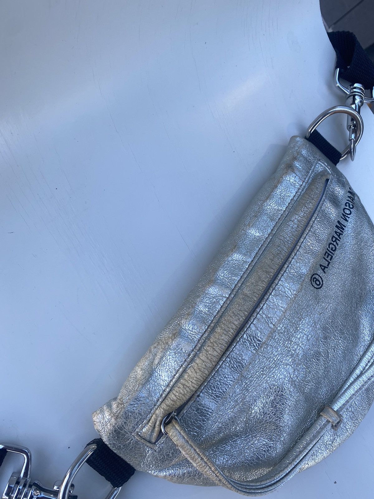 Maison Margiela MAISON MARGIELA TWO COMPARTMENT BUM BAG - SILVER Size ONE SIZE - 4 Thumbnail