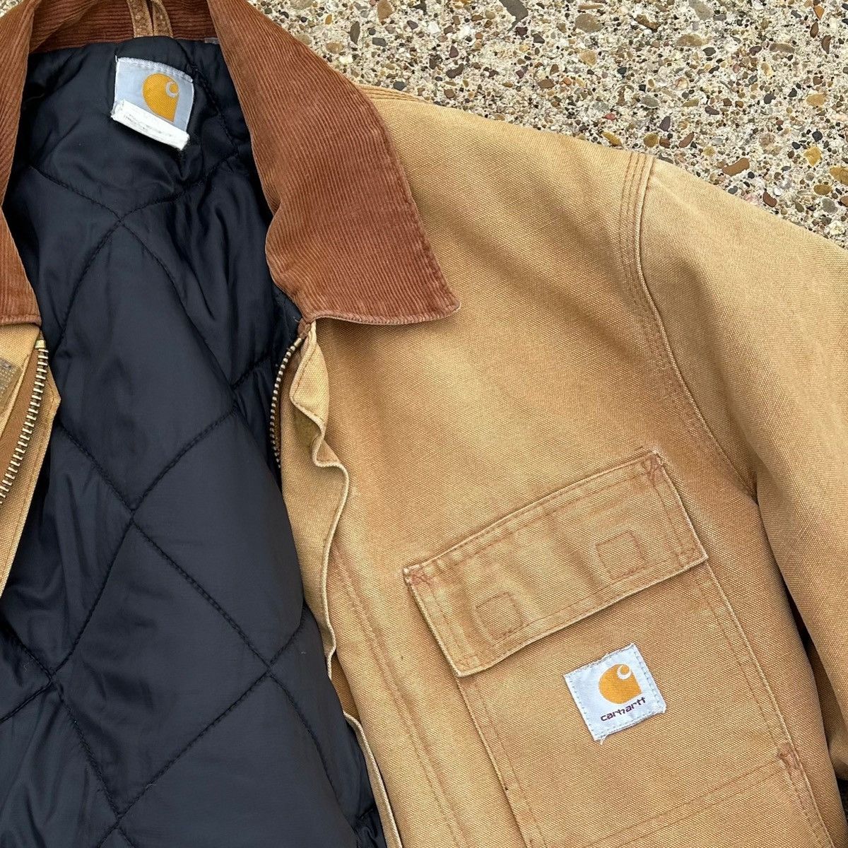 Carhartt Brown Carhartt Work Jacket Size US L / EU 52-54 / 3 - 3 Thumbnail