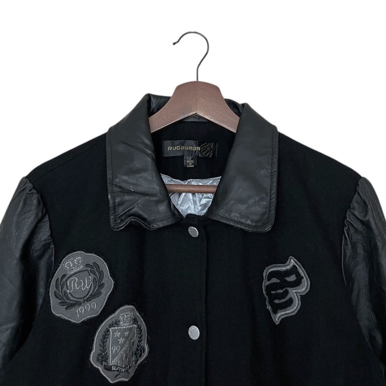 Rocawear × Vintage Vintage Brand Rocawear Big Logo Varsity Jacket 1990s Size US L / EU 52-54 / 3 - 7 Thumbnail