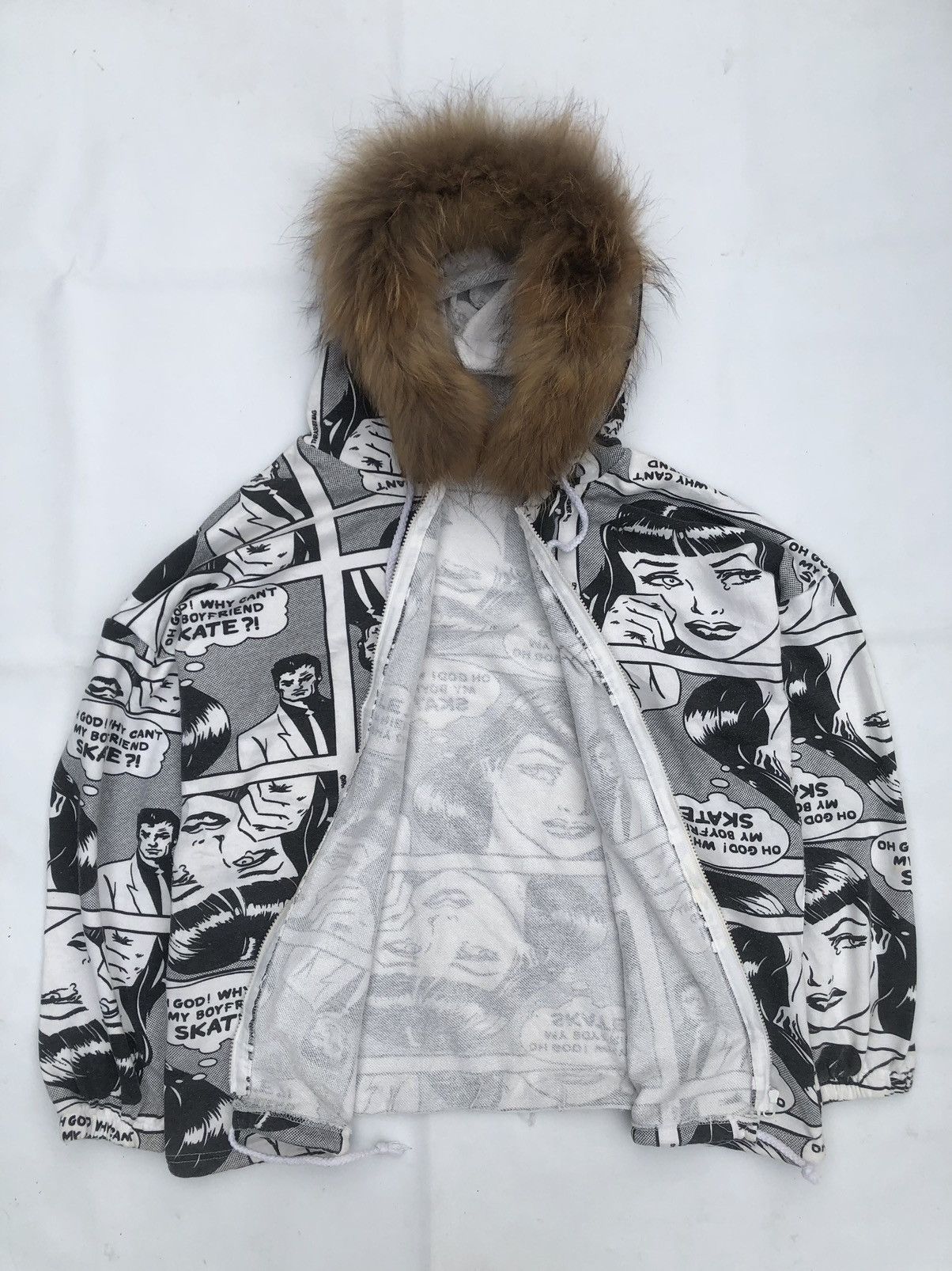 If Six Was Nine × Japanese Brand × Le Grande Bleu (L.G.B.) Zipper Fur hoodie Skateboaring Thrasher Style Size US L / EU 52-54 / 3 - 3 Thumbnail