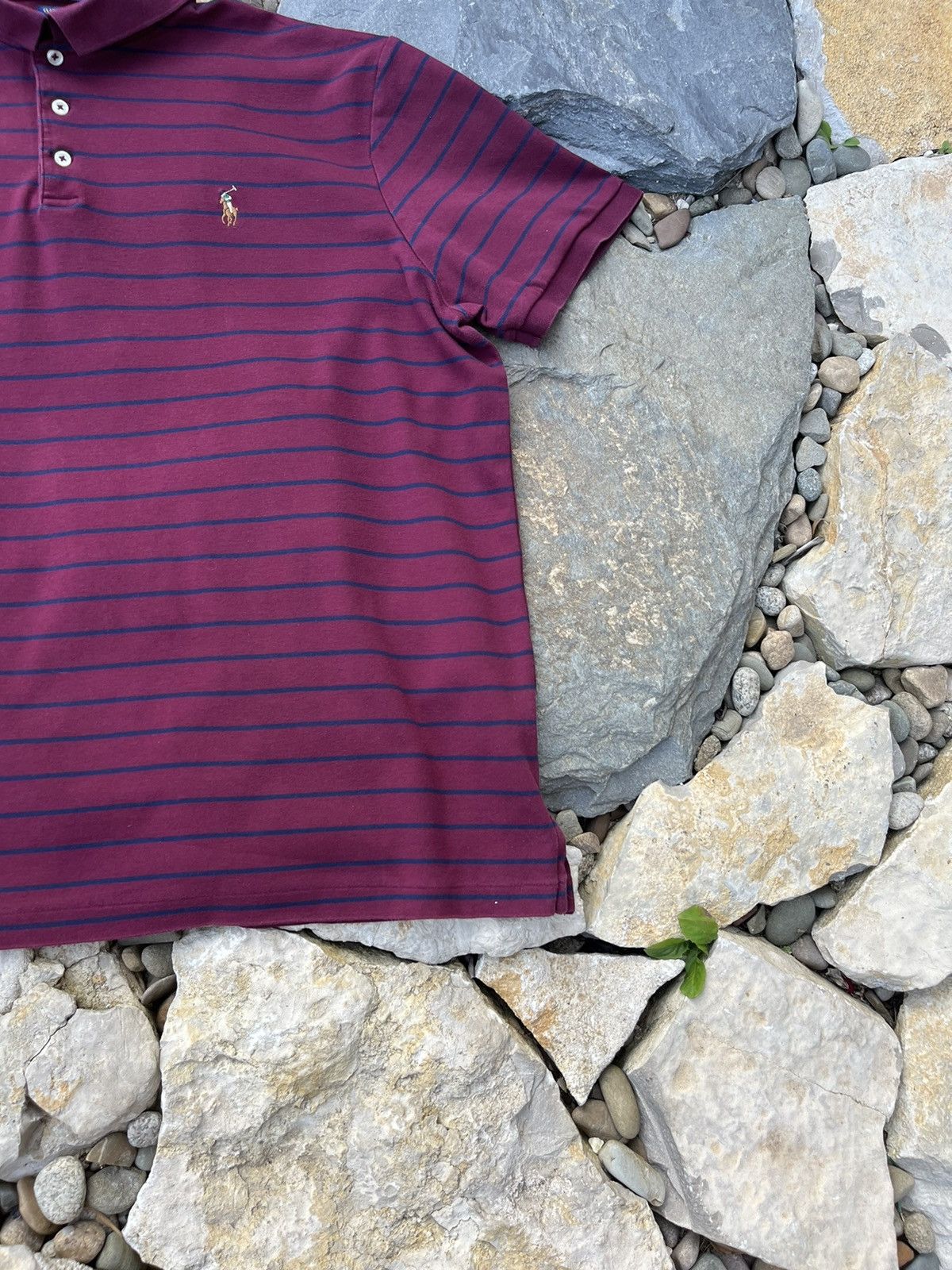 Polo Ralph Lauren × Ralph Lauren Polo Ralph Lauren pima tee striped t-shirt multicolor pony Size US XL / EU 56 / 4 - 6 Thumbnail