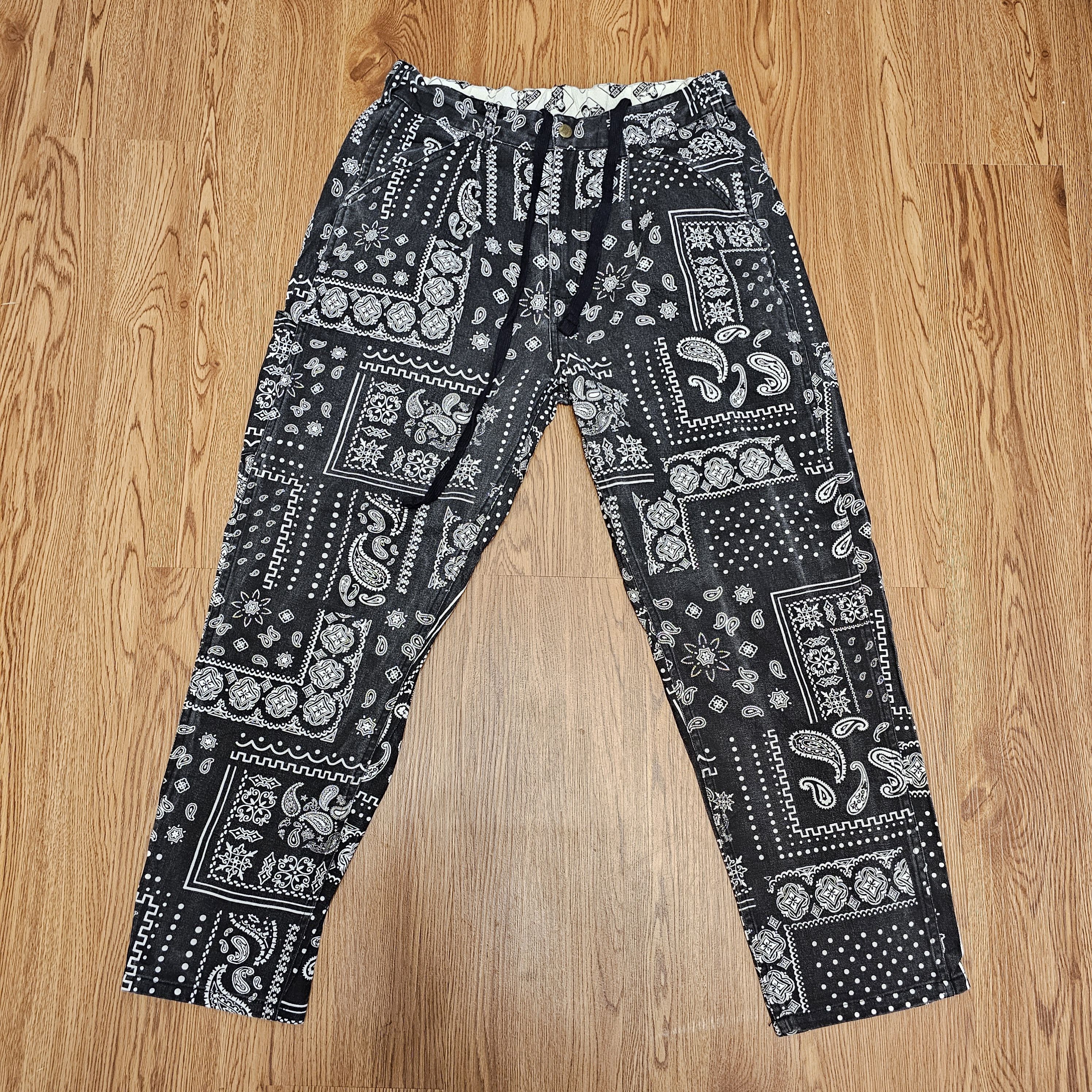 Ben Davis Vintage Y2K Ben Davis Bandana Carpenter Drawstring Pants Size US 30 / EU 46 - 1 Thumbnail