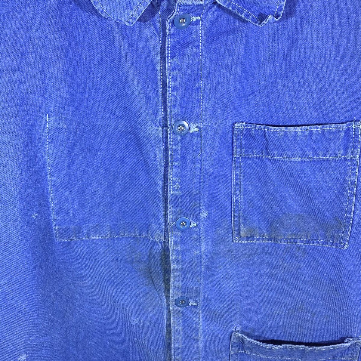 Vintage Veste Toile Travail Workwear Vintage 70’s Pigeon Voyageur Size US M / EU 48-50 / 2 - 4 Thumbnail