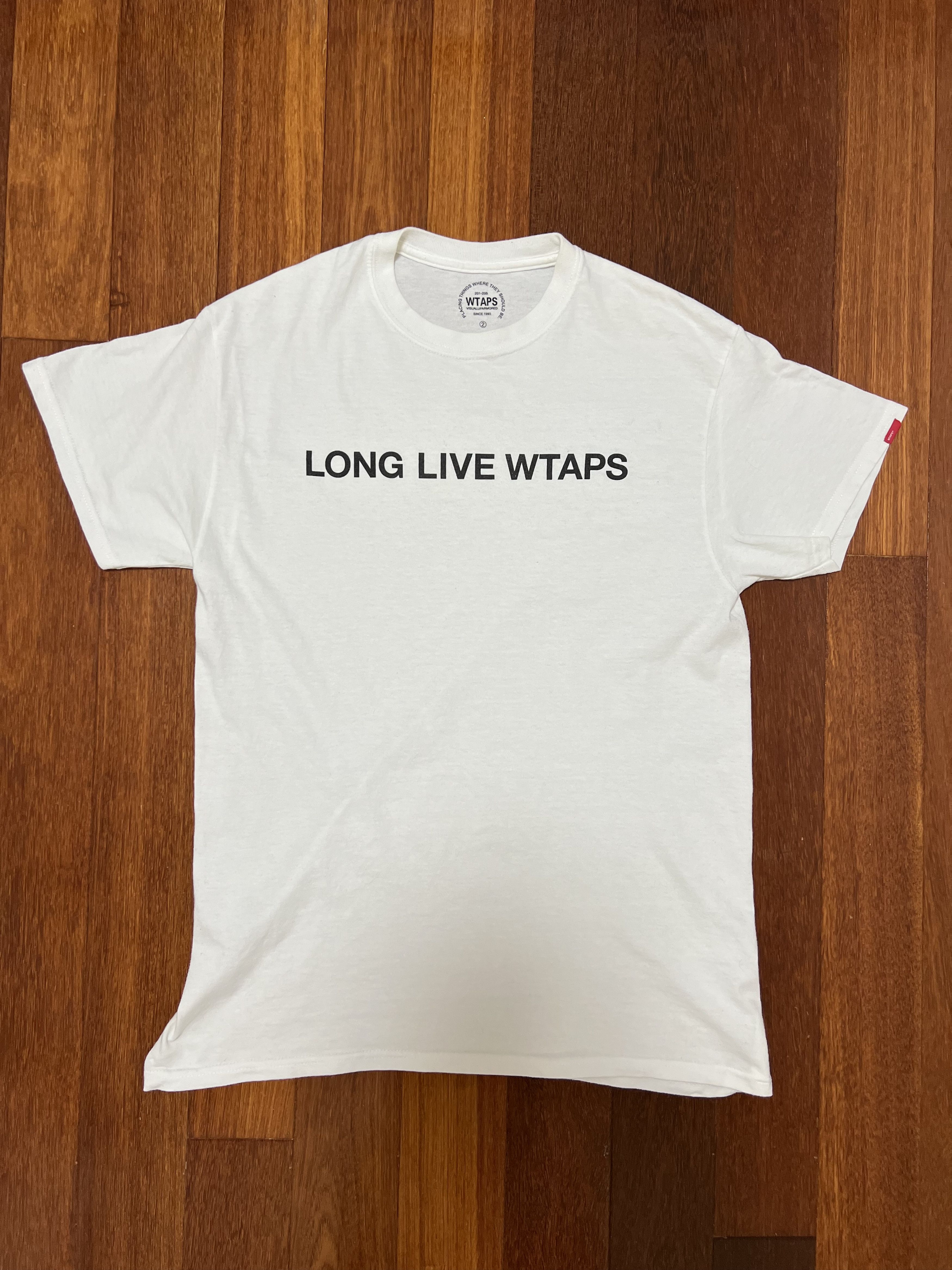 Wtaps 💚 SS16 Wtaps "Long Live Wtaps" White Tee Medium Size US M / EU 48-50 / 2 - 1 Thumbnail