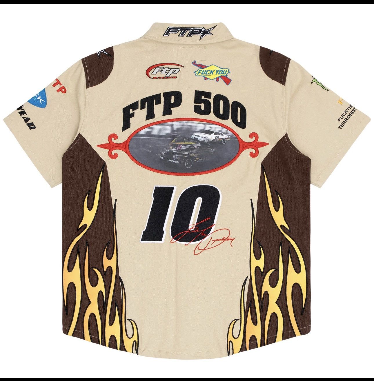 Fuck The Population Raceway button up shirt Size US XL / EU 56 / 4 - 1 Thumbnail