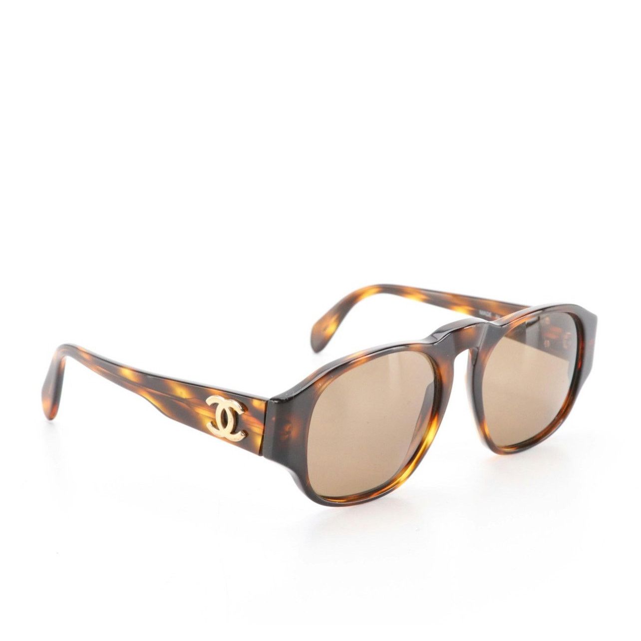 Chanel VTG Chanel 0006 80 Square Brown Tortoise Frame Sunglasses Size ONE SIZE - 2 Thumbnail