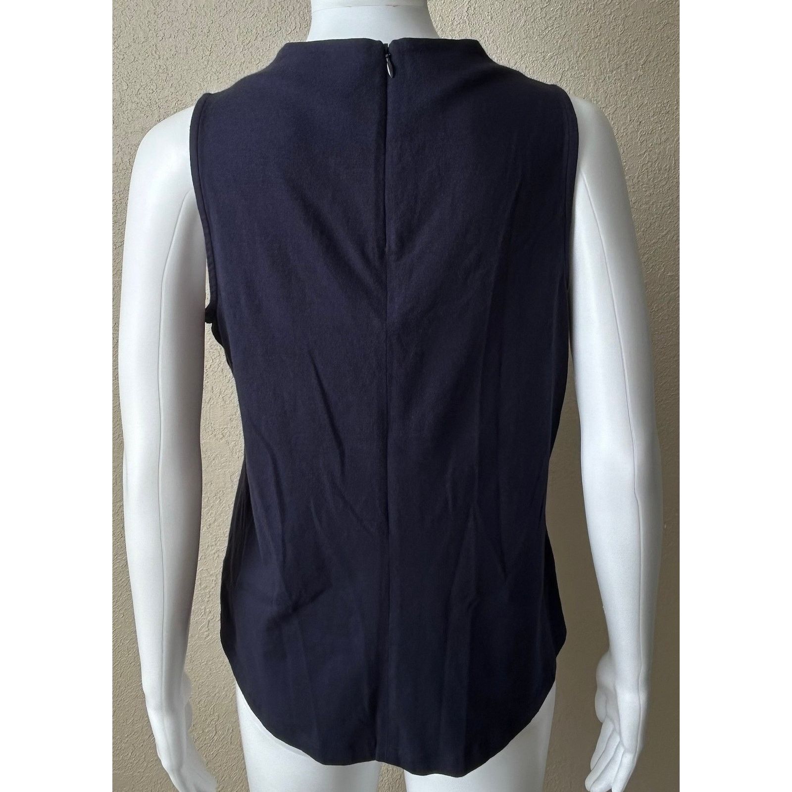 Other Crown & Ivy | Women’s Sleeveless Zipper Back Blouse | Small Size S / US 4 / IT 40 - 2 Thumbnail