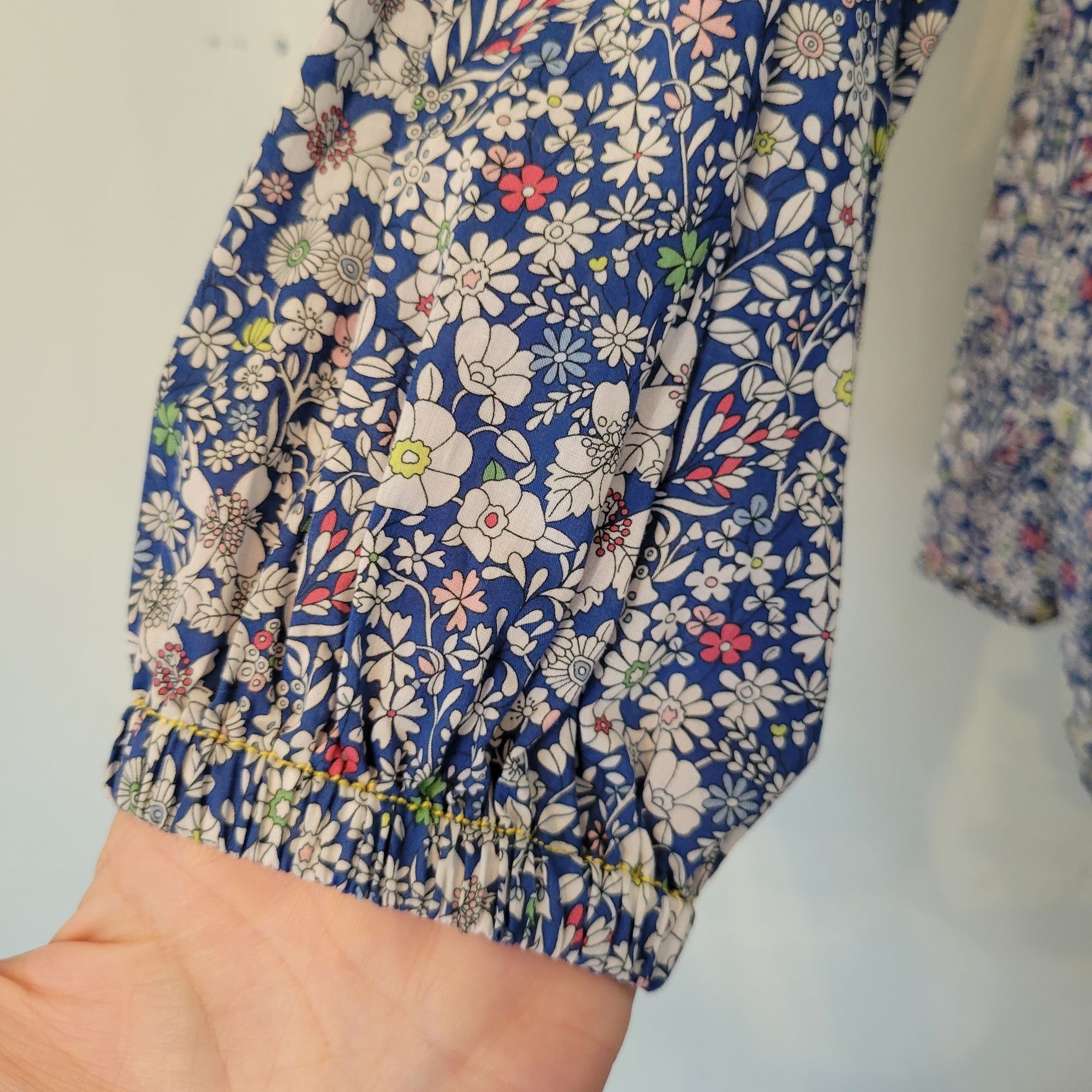 J.Crew J Crew Liberty Fabric Floral Blouse XS Long Sleeve Shirt Blu Size XS / US 0-2 / IT 36-38 - 5 Thumbnail