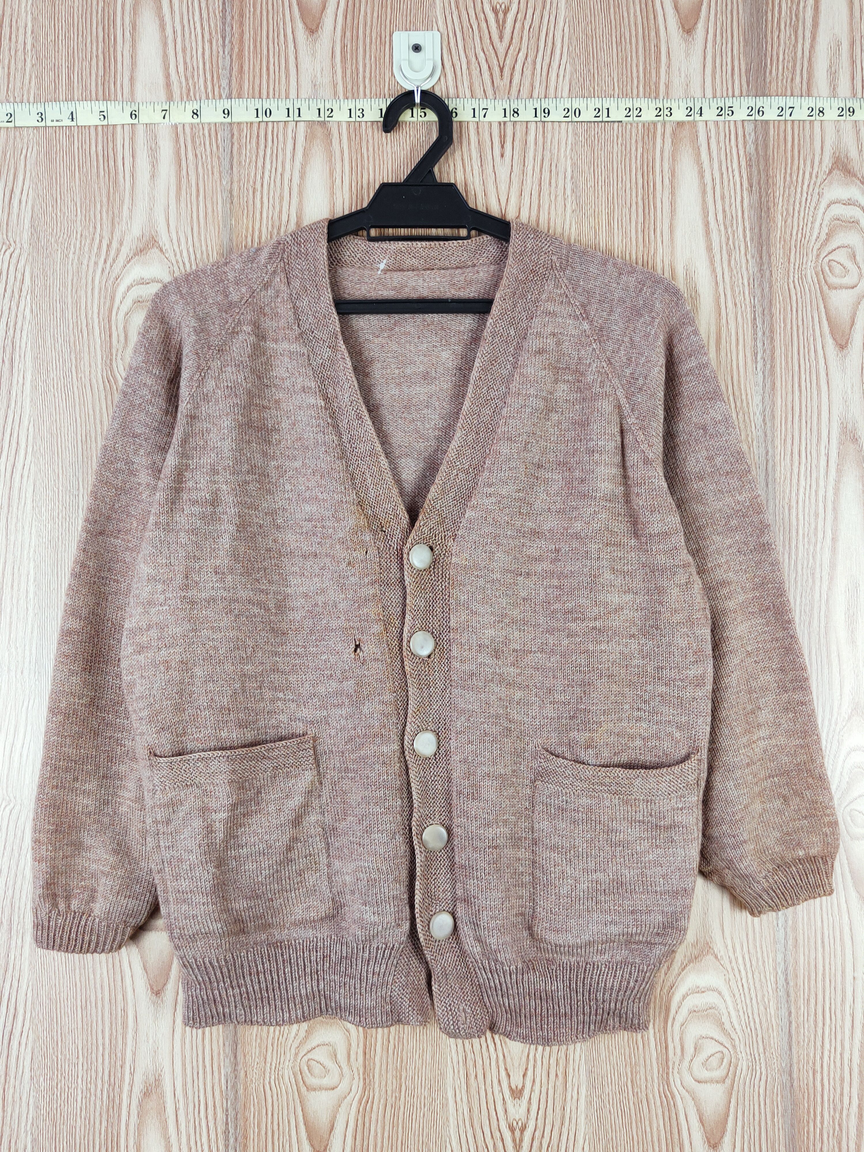 Homespun Knitwear × Japanese Brand Japanese Brand Brown Knitwear Cardigan #W586 Size US S / EU 44-46 / 1 - 1 Thumbnail