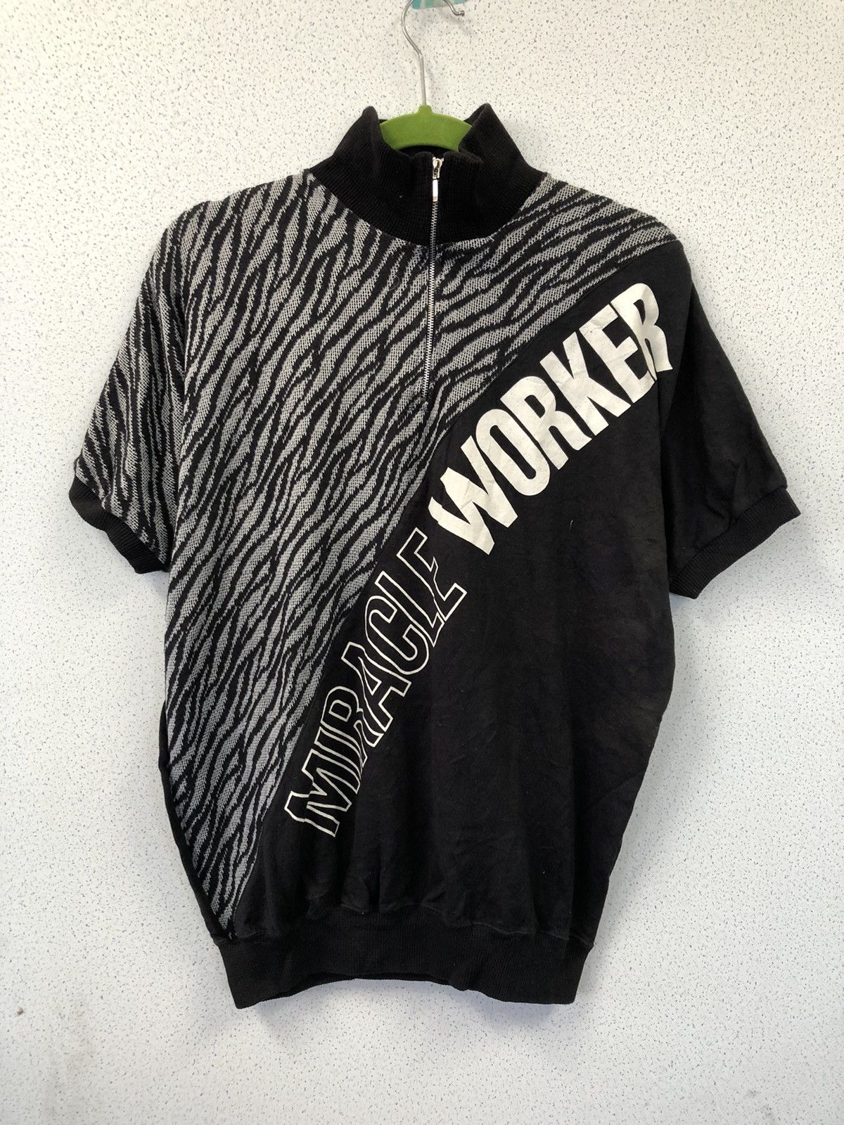 image of Vintage x Workers Trail Ways Half Zip Shirt in Black, Men's (Size Medium)