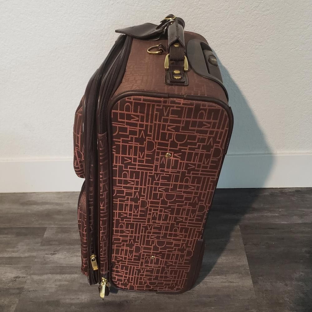 Diane von Furstenberg Chocolate | DVF | Signature Logo M Luggage Size ONE SIZE - 3 Thumbnail