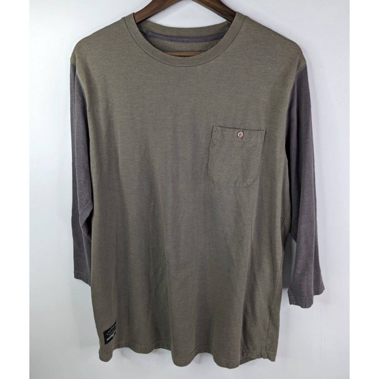 Vintage Fourstar Raglan Tee 3/4 sleeve Baseball Shirt Men's Size Large Skate Pocket Gray Stars Shirt Mens L Size US L / EU 52-54 / 3 - 2 Thumbnail