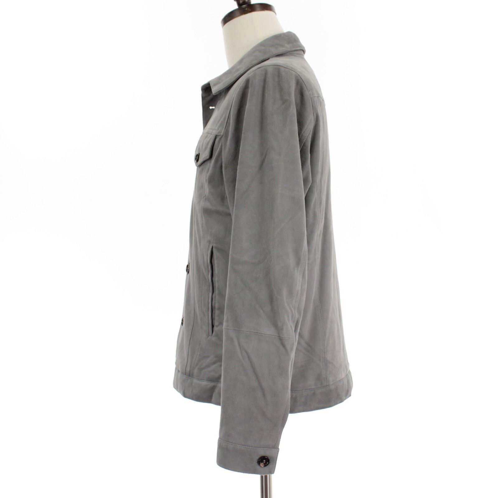 Luciano Barbera Luciano Barbera Jacket Size M US In Gray Leather Size US M / EU 48-50 / 2 - 6 Thumbnail
