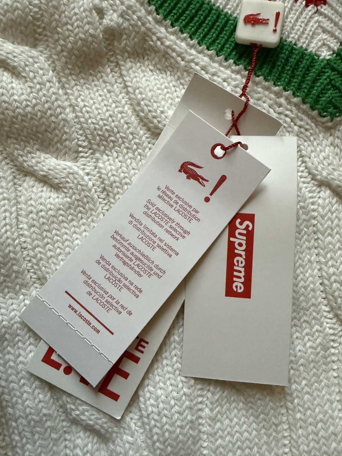 Lacoste × Supreme Lacoste Tennis Sweater Size US M / EU 48-50 / 2 - 2 Thumbnail