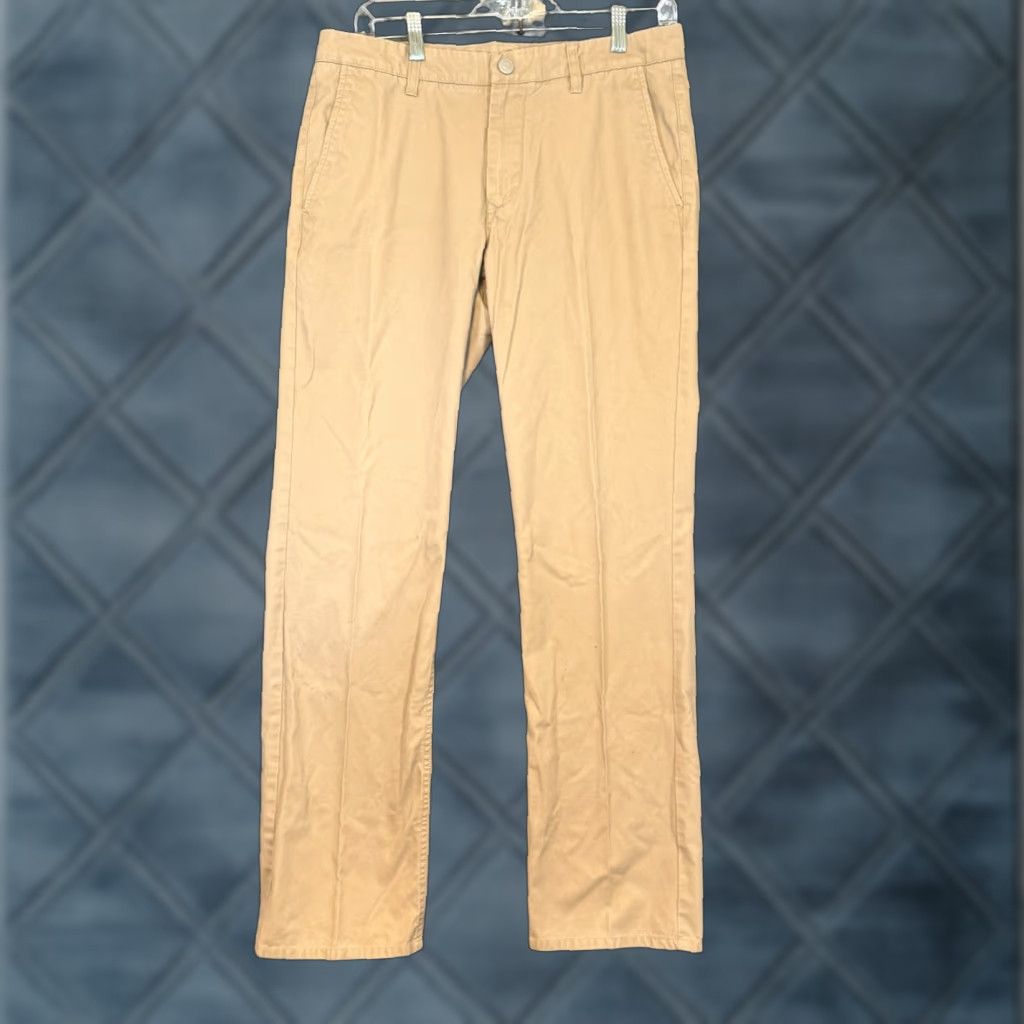 Bonobos Bonobos Pants Mens 32 Chino Flat Front Beige Khaki Pockets Pleated Casual Preppy Regular Fit 32 Inseam Size US 32 / EU 48 - 1 Thumbnail