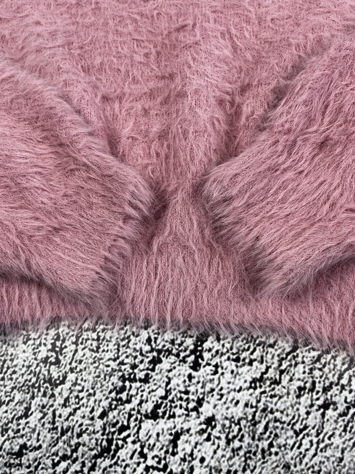 Vintage Vintage Y2K pink fuzzy faux mohair sweater streetwear Size L / US 10 / IT 46 - 5 Thumbnail