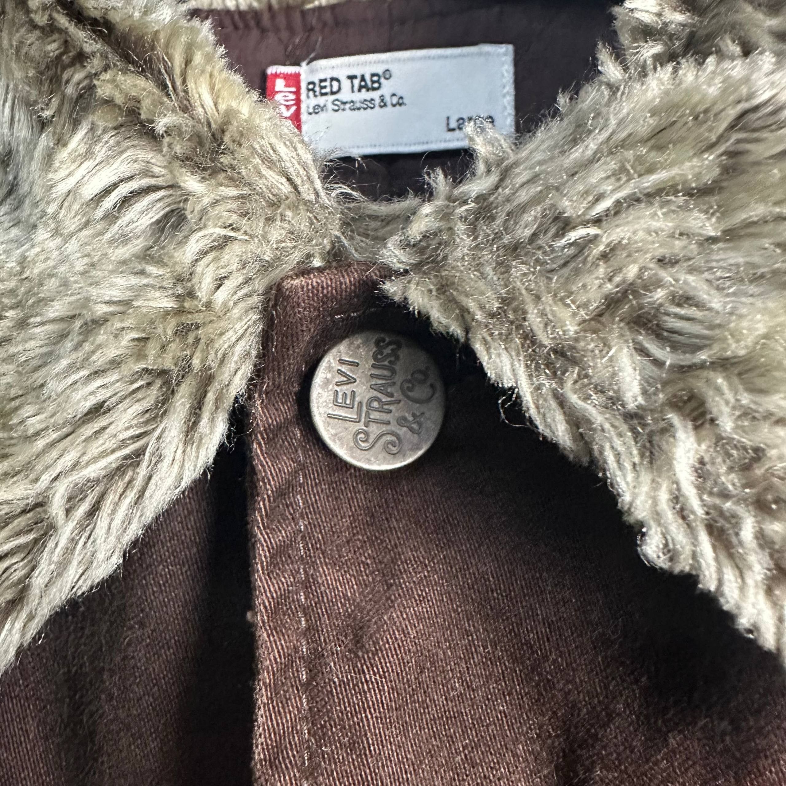 Levi's Rare Vintage Levi's Red Tab Boa Fur Collar Coverall Jacket Size US L / EU 52-54 / 3 - 7 Thumbnail