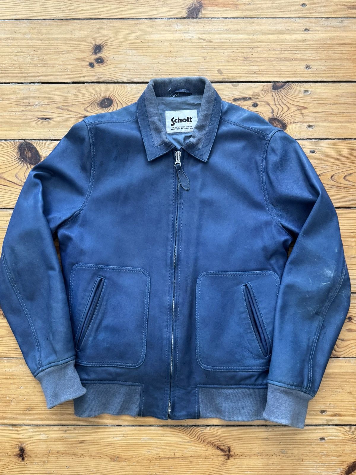 Schott Vintage Schott Leather Jacket Size US L / EU 52-54 / 3 - 1 Thumbnail