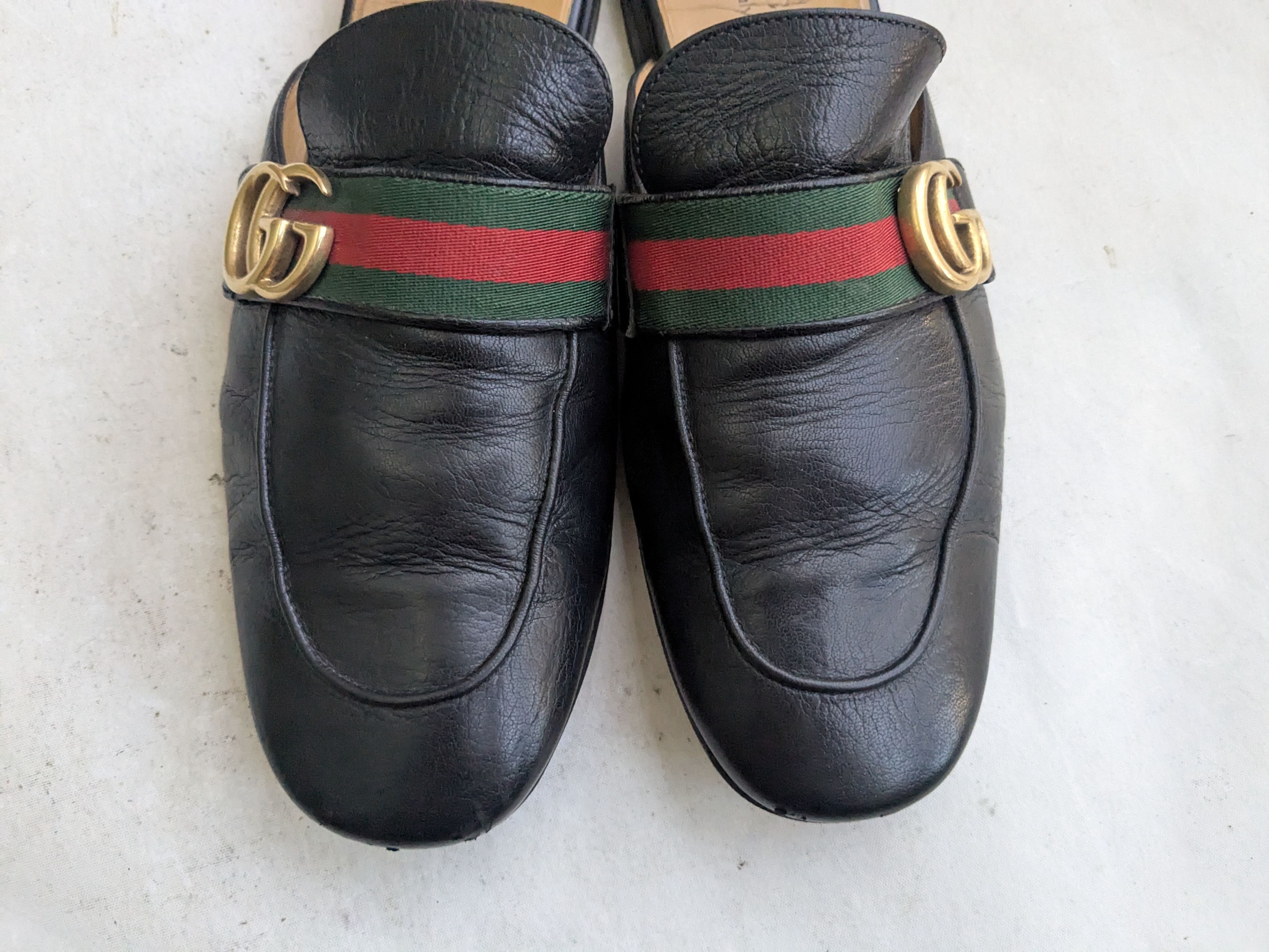 Gucci Gucci Horsebit Loafers Black Leather 8.5 Snaffle Mules Size US 8.5 / EU 41-42 - 7 Thumbnail