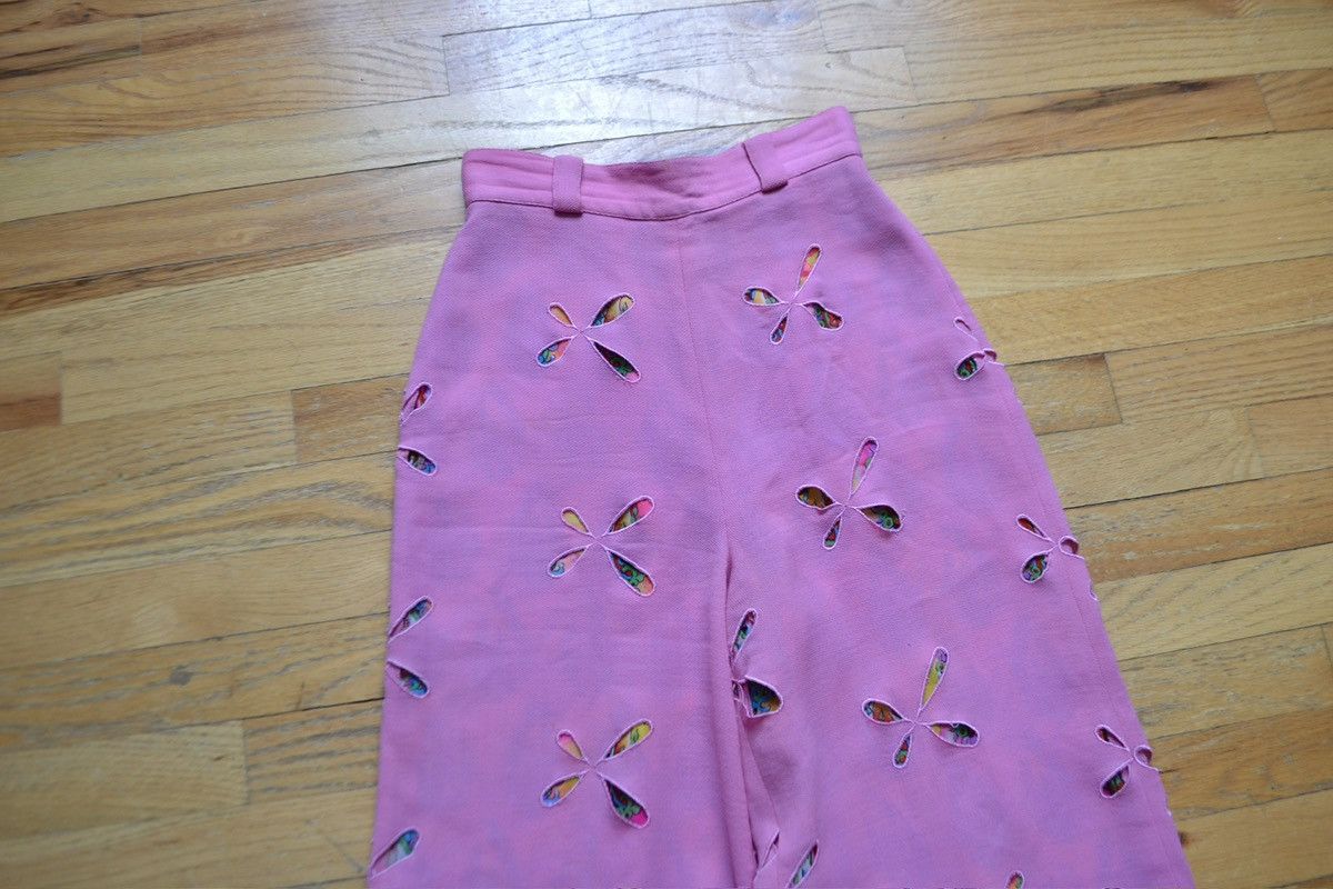 Versace Istante by Gianni Versace Early 1990s Layered Cutout Pants Size 28" / US 6 / IT 42 - 2 Thumbnail