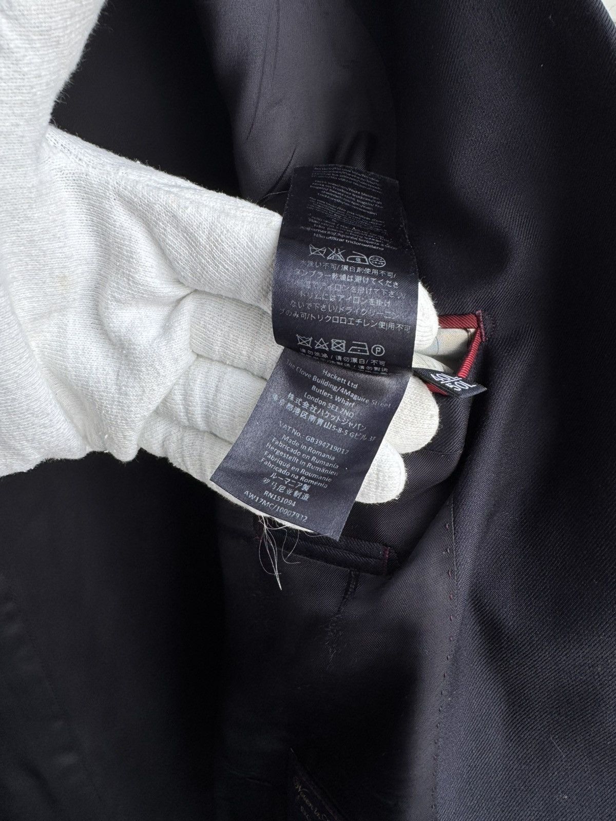 Hackett Hackett London Midnight Navy Wool Classic Tailored Suit Size 40L - 9 Thumbnail