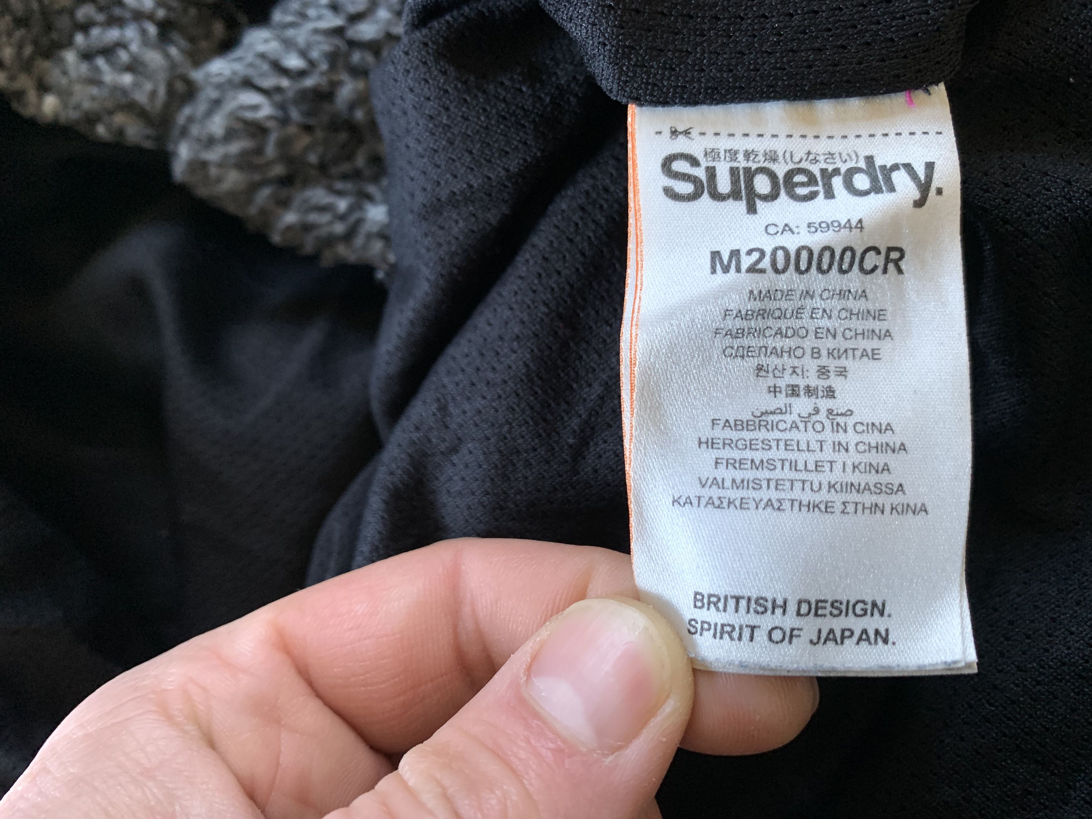 Superdry Superdry International Mens Hoodie Sherpa Fleece Hood Size US XL / EU 56 / 4 - 10 Thumbnail